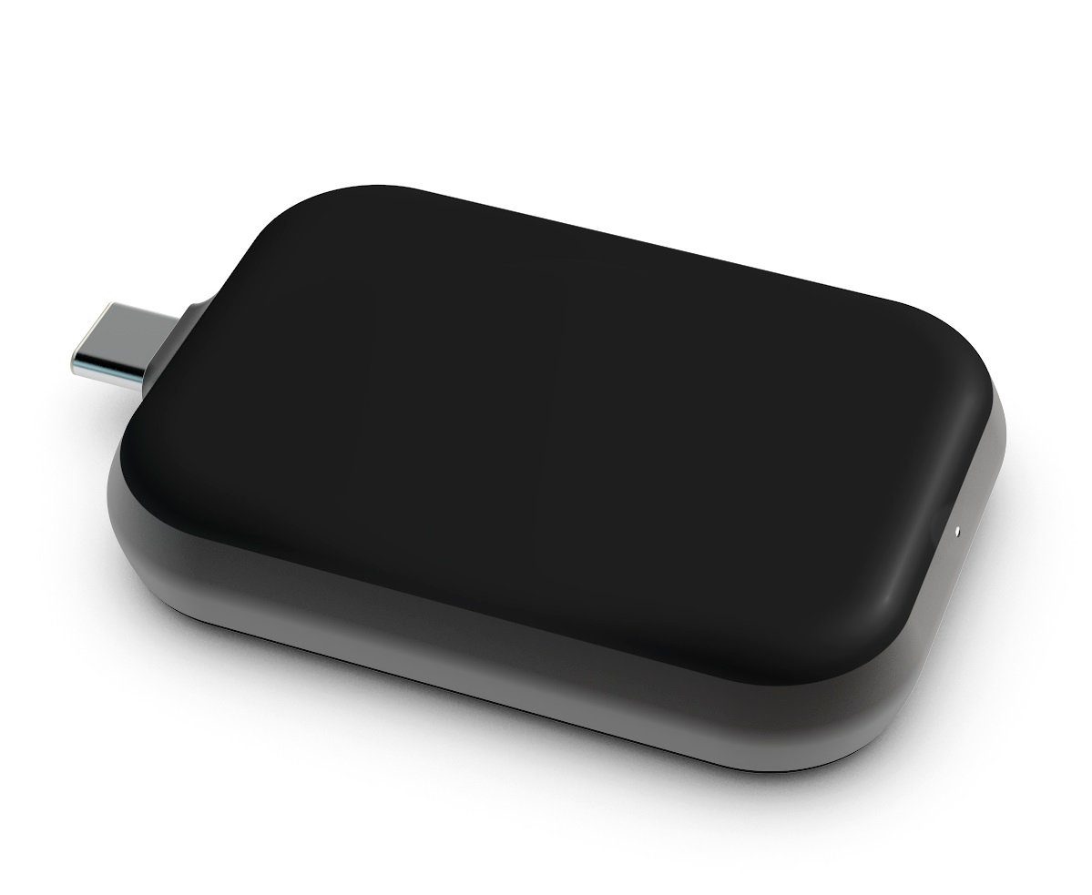 Zens Induktions-Ladegerät (Wireless Charger für Apple AirPods Pro / 2 mit  USB-C Schnittstelle)