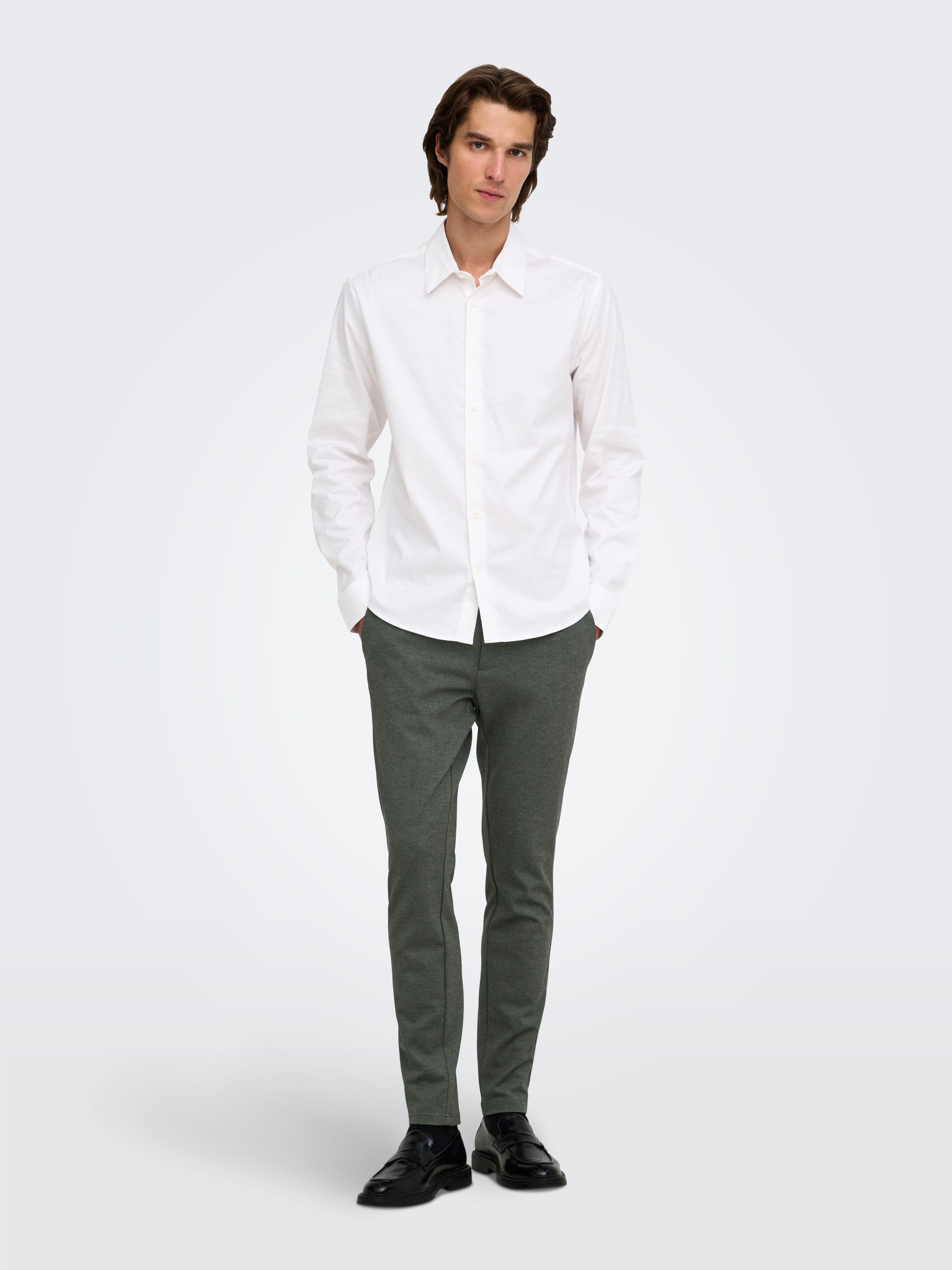 ONLY & SONS Chinos ONSMARK SLIM DITSY 020934 PANT NOOS Viskosemischung, slim fit – Bild 4 von 5