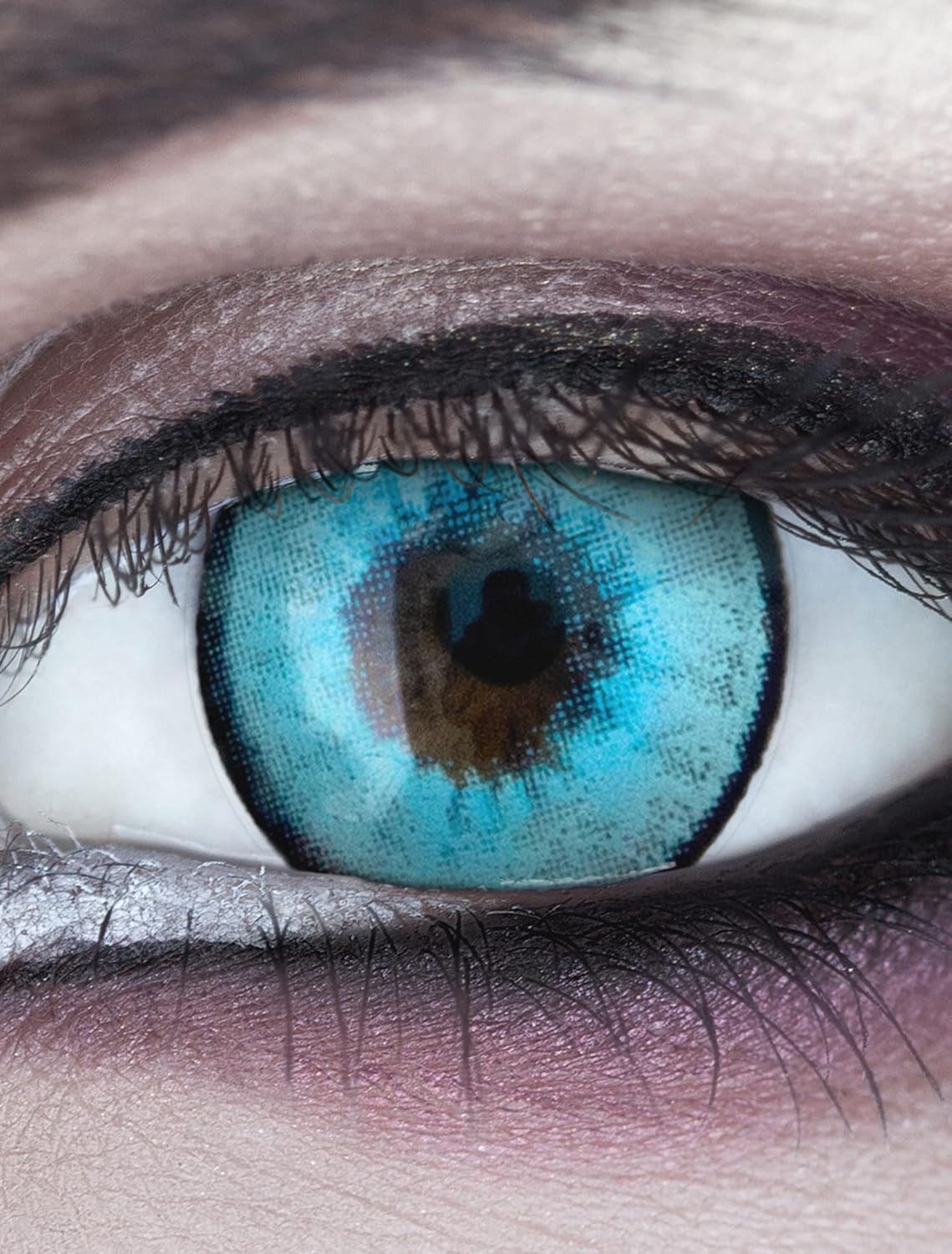 MeralenS Jahreslinsen Farbige Ice Man Kontaktlinsen - Ohne Stärke für Cosplays