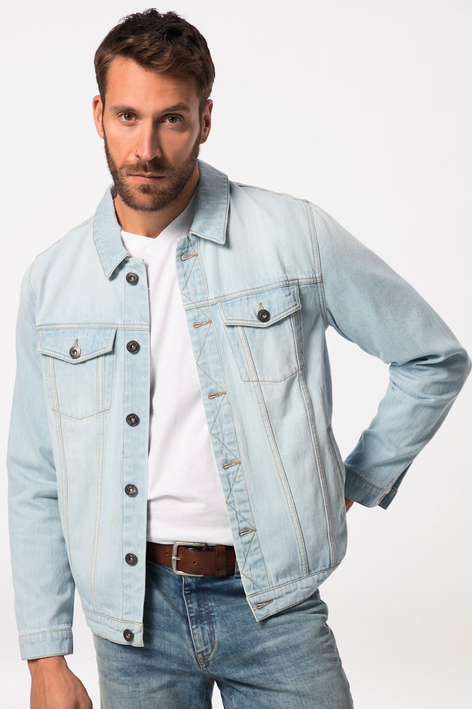 JP1880 Funktionsjacke JP 1880 Jeansjacke Brusttaschen günstig online kaufen