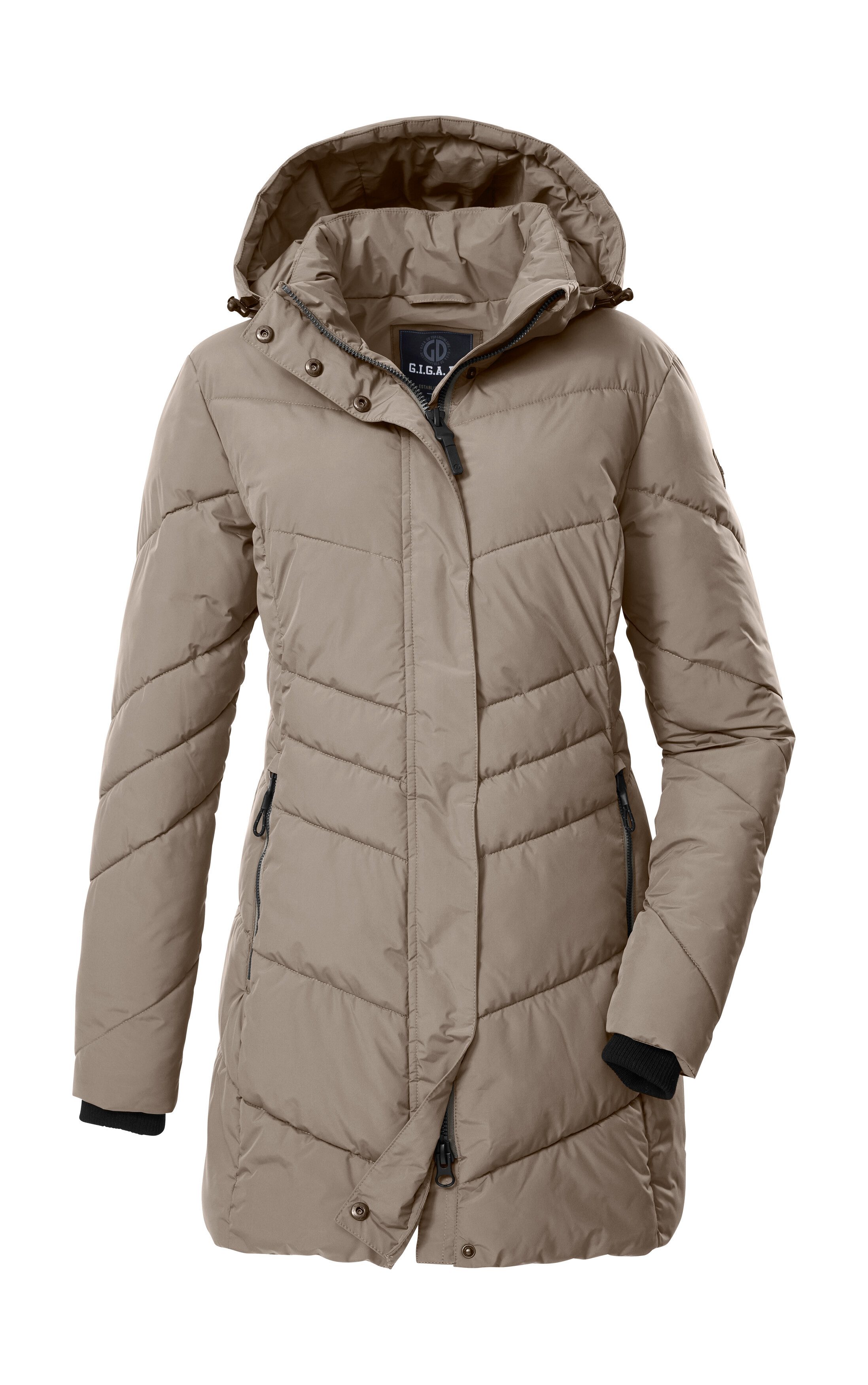 G.I.G.A. DX by killtec Steppmantel GW 60 WMN QLTD PRK Schmaler, wasserabweisender Damenparka mit abnehmbarer Kapuze