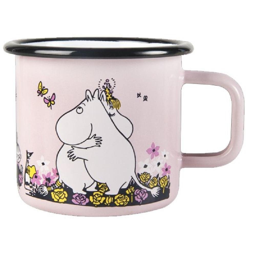 Muurla ml) Mumins Tasse (370 Kindergeschirr-Set Rosa Hug Moomin