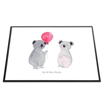 Mr. & Mrs. Panda Schreibtischunterlage Koala Luftballon - Weiß - Geschenk, Schreibtischunterlage Groß, Schre, (1 tlg)