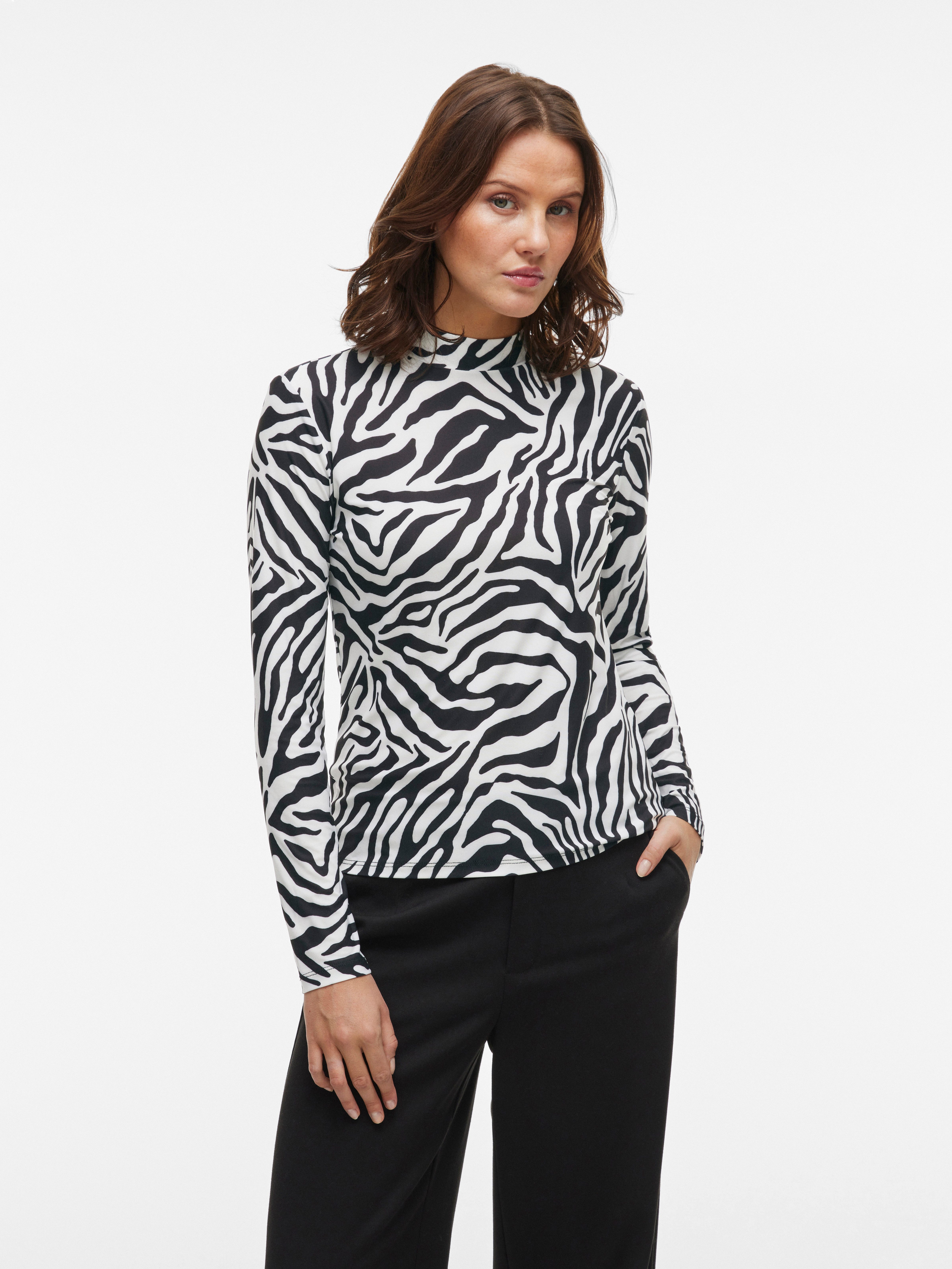 Vila Stehkragenshirt VILEOA L/S ROLLNECK TOP günstig online kaufen