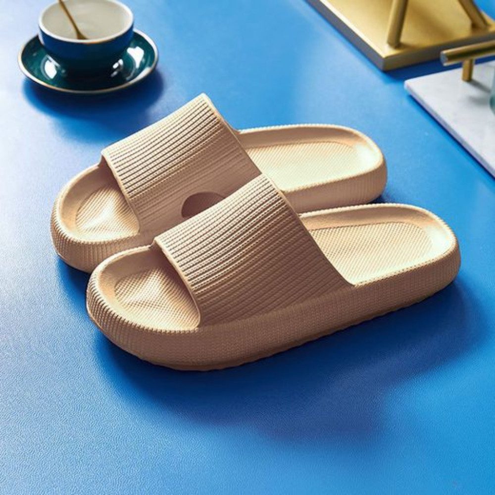 Blusmart Damen Herren Badeschuhe Badepantolette (EVA Rutschfest Pantoletten, Dicke Sohle bequeme) für Badezimmer, Schlafzimmer, Wohnzimmer, Strand, Freizeit – Bild 2 von 5