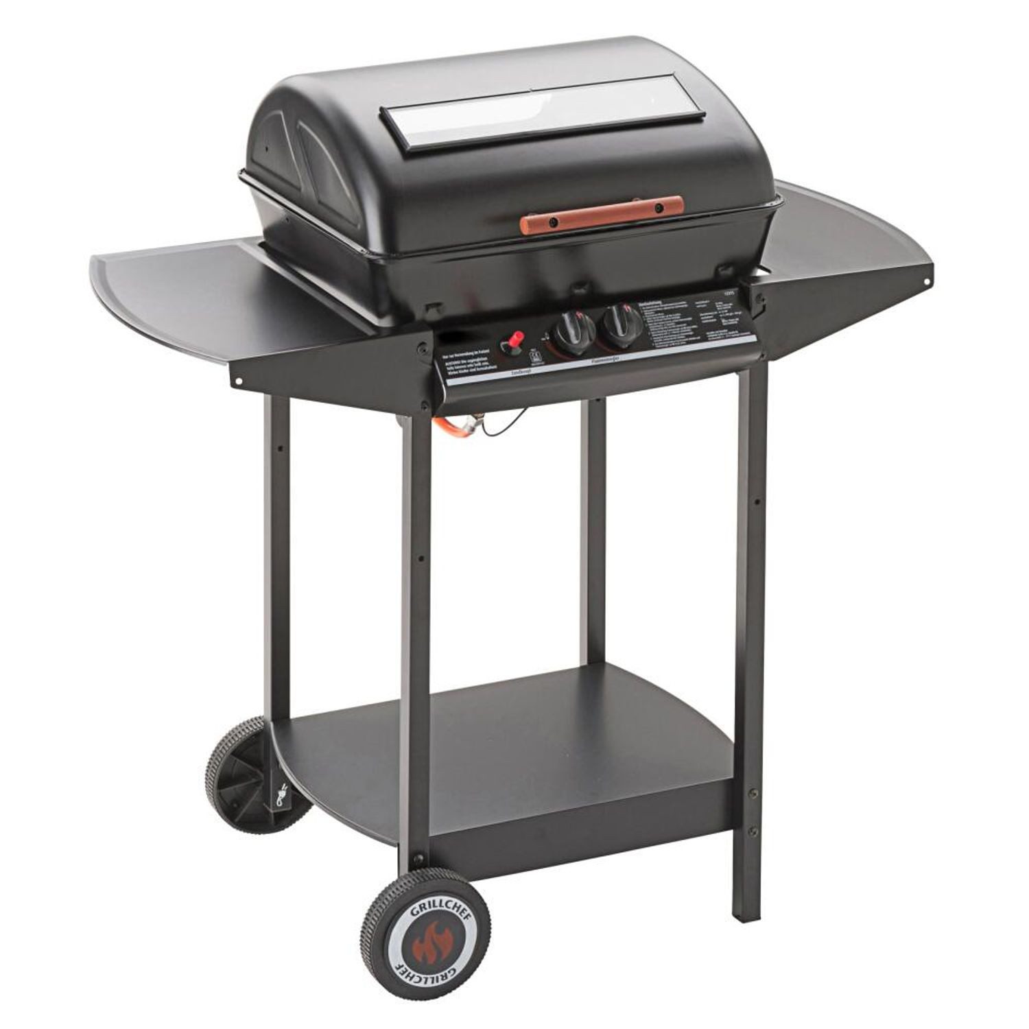 LANDMANN Gasgrill Grillchef Gasgrill 12375FT 2 Stufenlose Stahlbrenner Grillwagen Gas