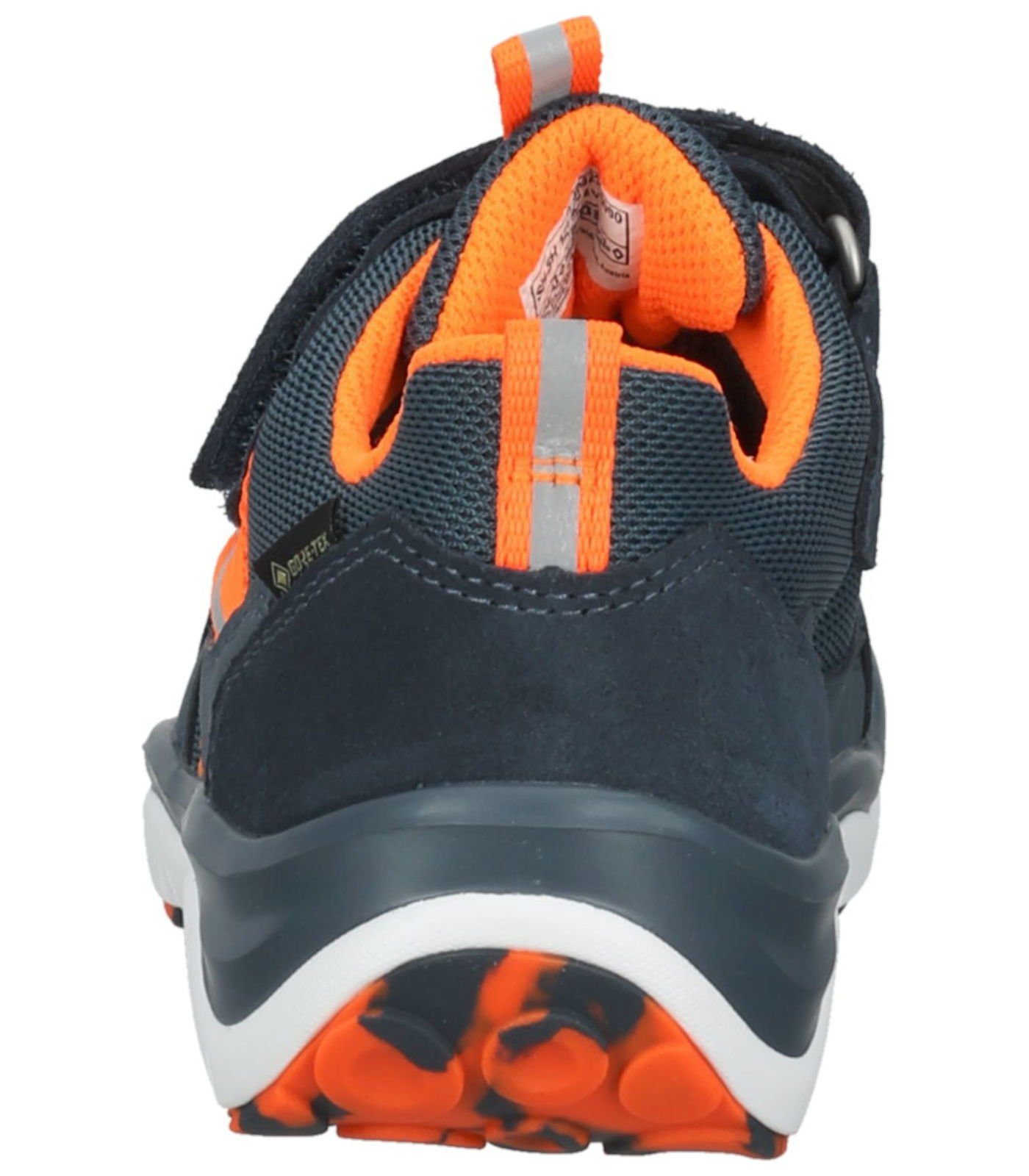Sneaker Superfit Lederimitat/Textil Sneaker blau/orange
