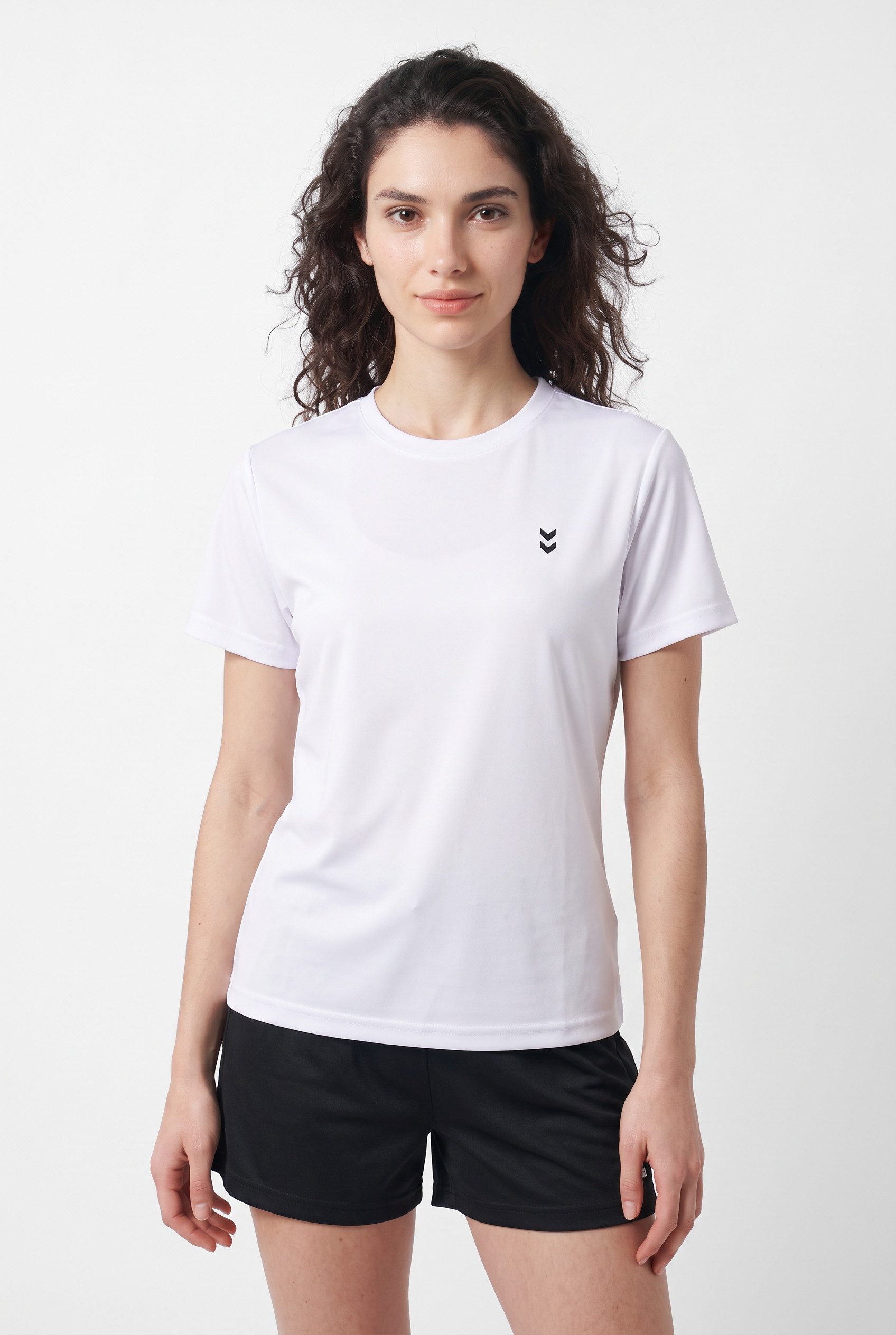 hummel Trainingsshirt HMLPULSE TRAINING W T-SHIRT S/S reguläre Passform, atmungsaktives Interlock-Material