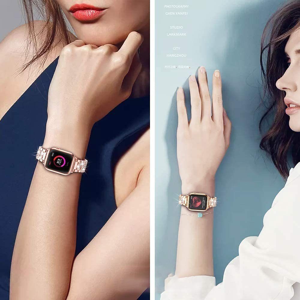 Armband Watch mm-45 Apple Smartwatch-Armband Serie für 7/6/5/4/3/2/1/SE 38 Rose ELEKIN mm Gold