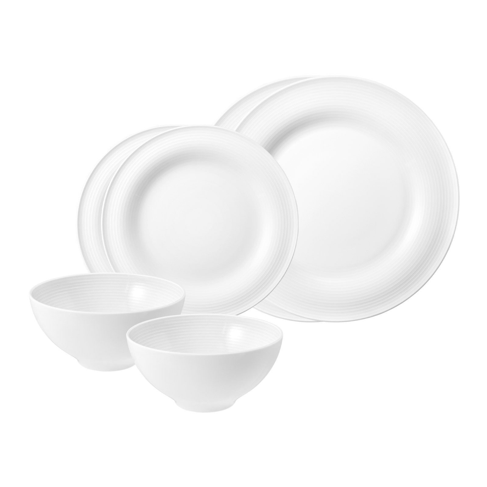 Seltmann Weiden Kombiservice Beat Color Glaze Basic-Set 6er Set (6-tlg), 2 Personen, Porzellan