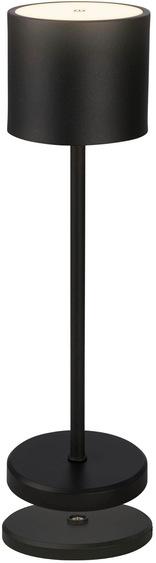 B.K.Licht Außen-Tischleuchte BK_TL1608 Akku Tischlampe mit Ladestation, 3-Stufen Touchdimmer, IP44, Dimmfunktion, LED fest integriert, …