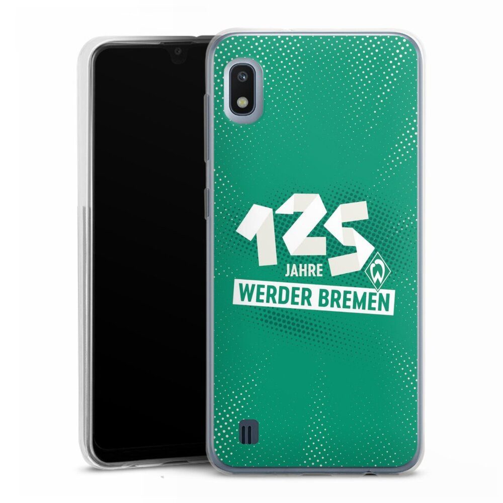 DeinDesign Handyhülle 125 Jahre Werder Bremen Offizielles Lizenzprodukt, Samsung Galaxy A10 Slim Case Silikon Hülle Ultra Dünn Schutzhülle