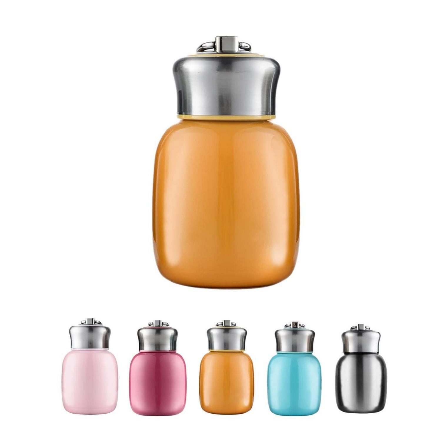 LuxusKollektion Thermoflasche Mini-Thermosflasche 200ml Orangegelb