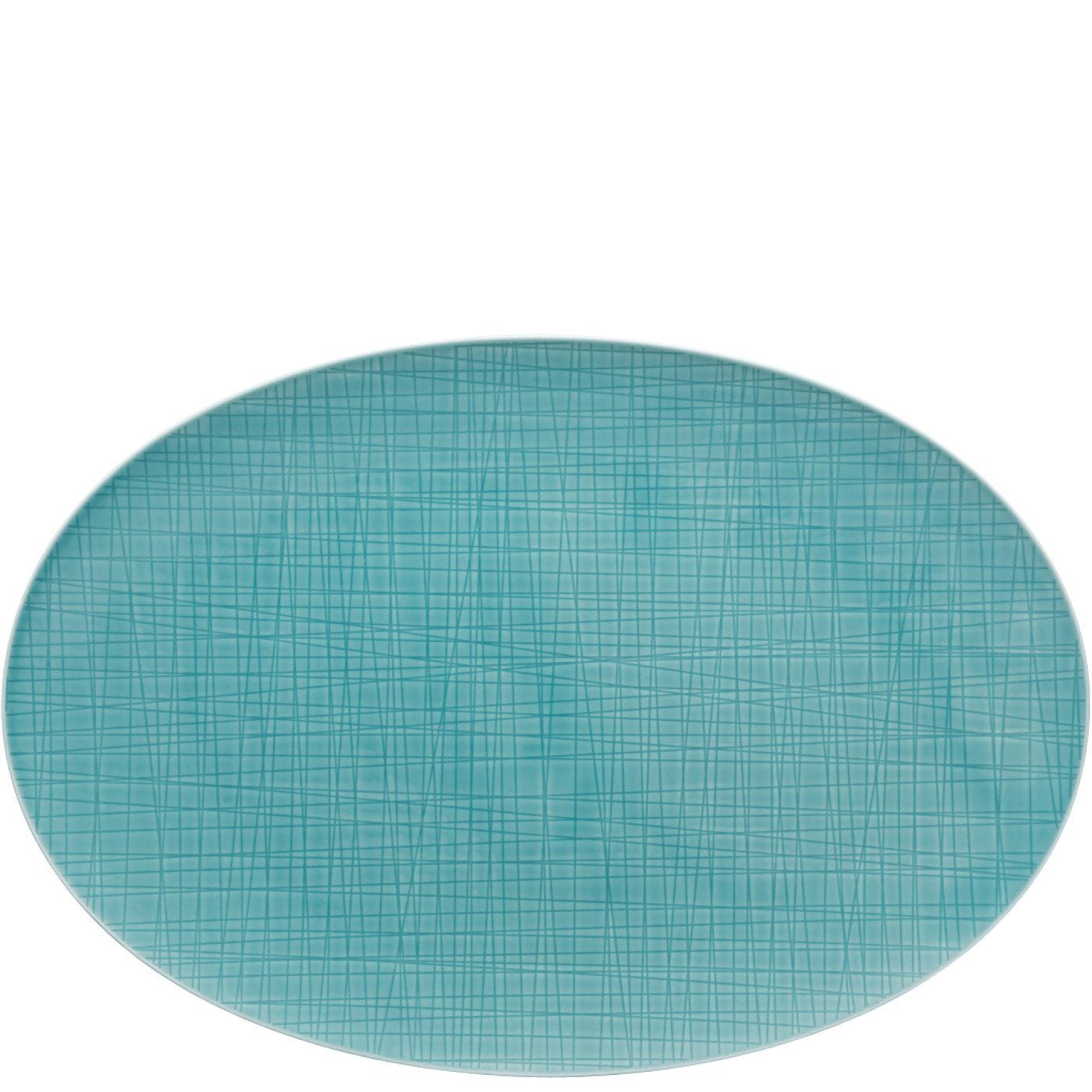 Rosenthal Servierplatte Mesh Colours cm, 38 Porzellan, (1-tlg) Aqua Platte