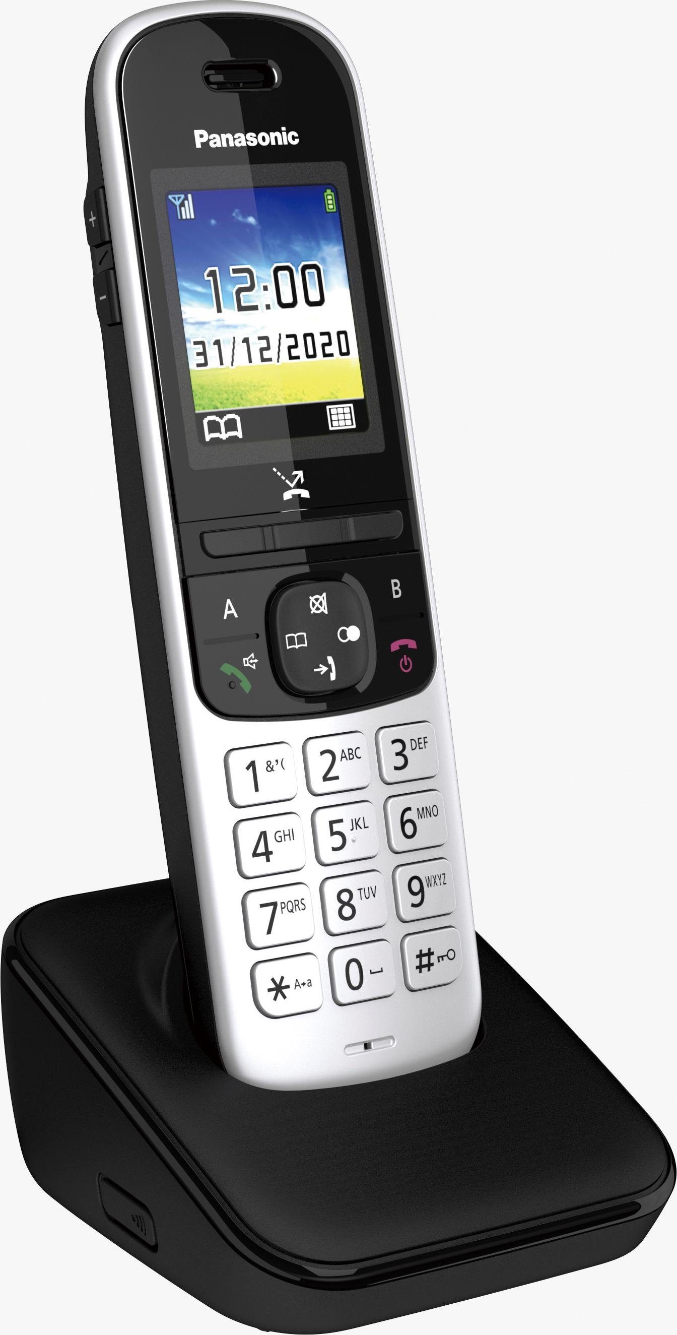 (Mobilteile: DECT-Telefon Schnurloses KX-TGH710 Panasonic schwarz 1)