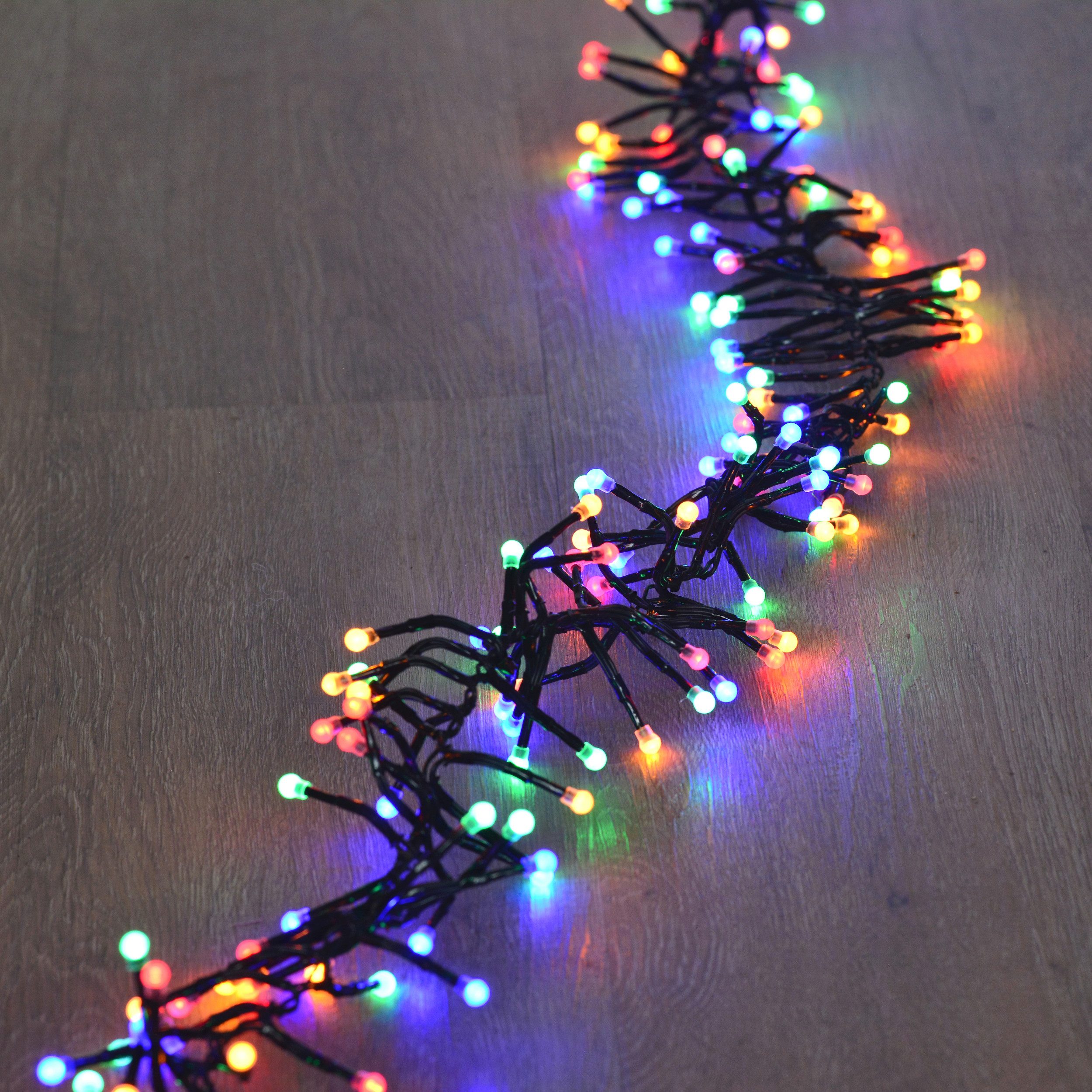 INtrenDU LED-Lichterkette Lichterkette bunt 768LED 5,5m mit Beleuchtungsprogrammen