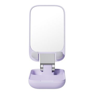Baseus Seashell Series verstellbarer Telefonständer mit Spiegel – Lila Handy-Halterung