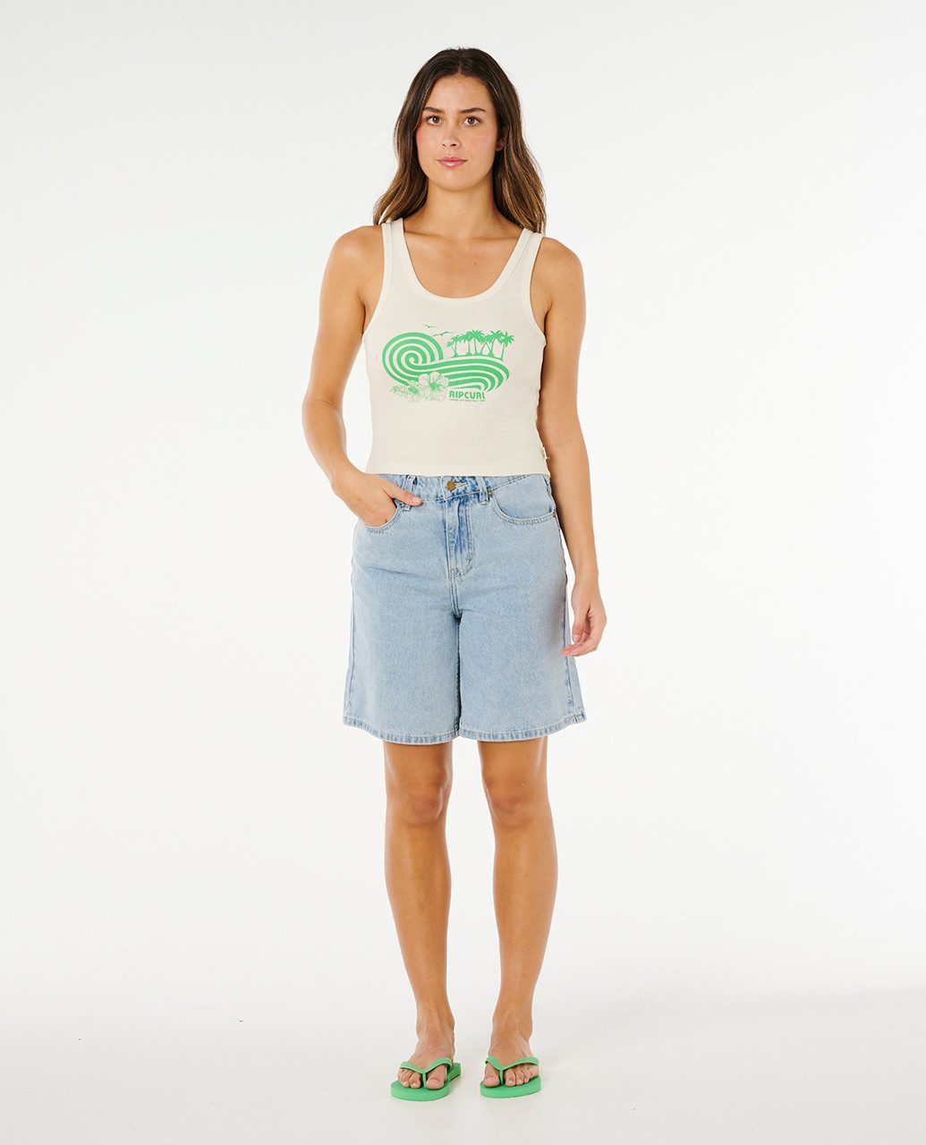 Rip Curl Tanktop Ocean Break Rib Tanktop
