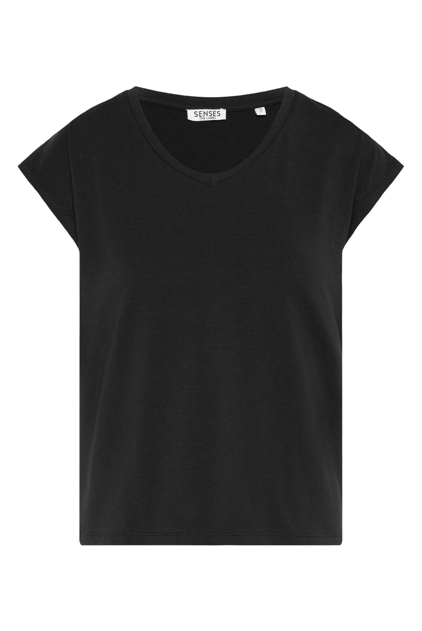 SENSES.THE LABEL Rundhalsshirt mit überschnittenen Schultern