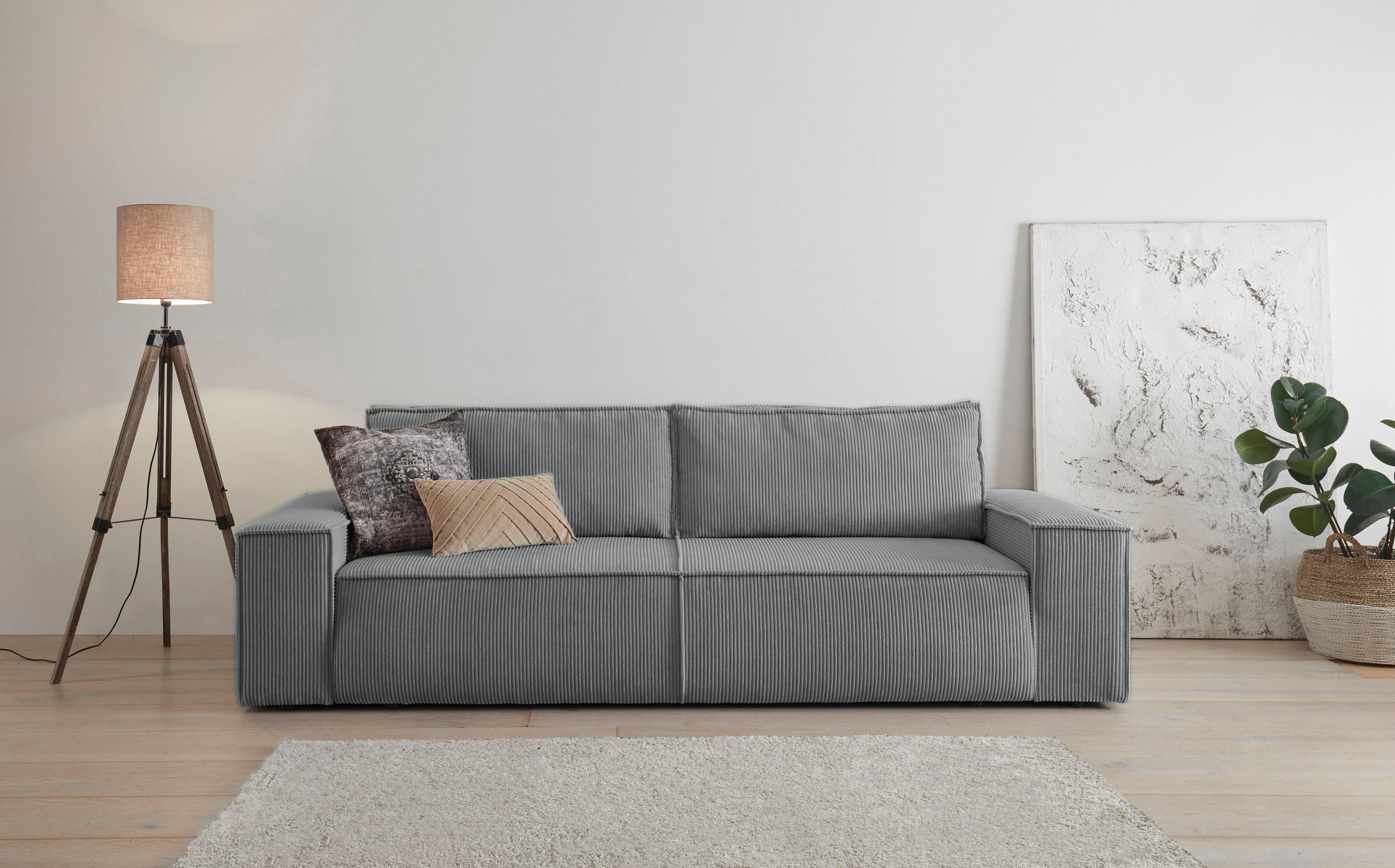 Home affaire 3-Sitzer "SHERWOOD", nachts: Schlafsofa (Liegefläche 200x136 c günstig online kaufen