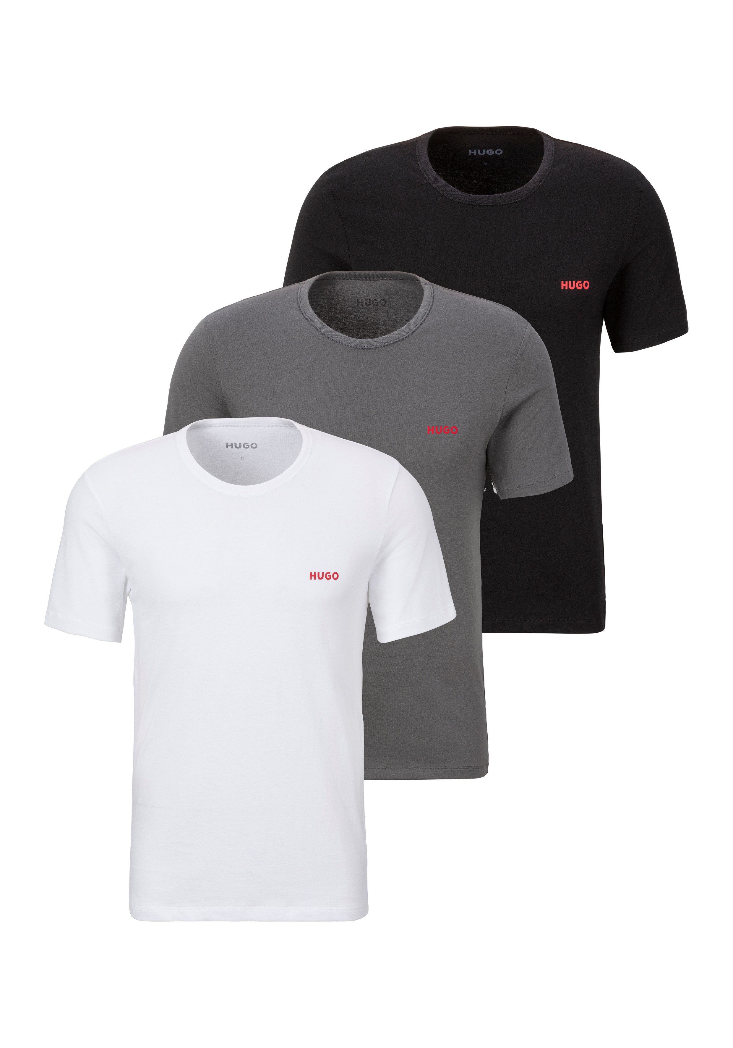 HUGO T-Shirt RN TRIPL (Packung, 3-tlg) günstig online kaufen