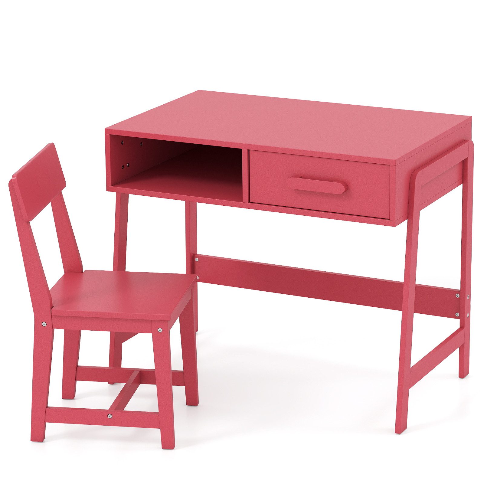 COSTWAY Kinderschreibtisch (2-St., mit Kinderstuhl set), günstig online kaufen