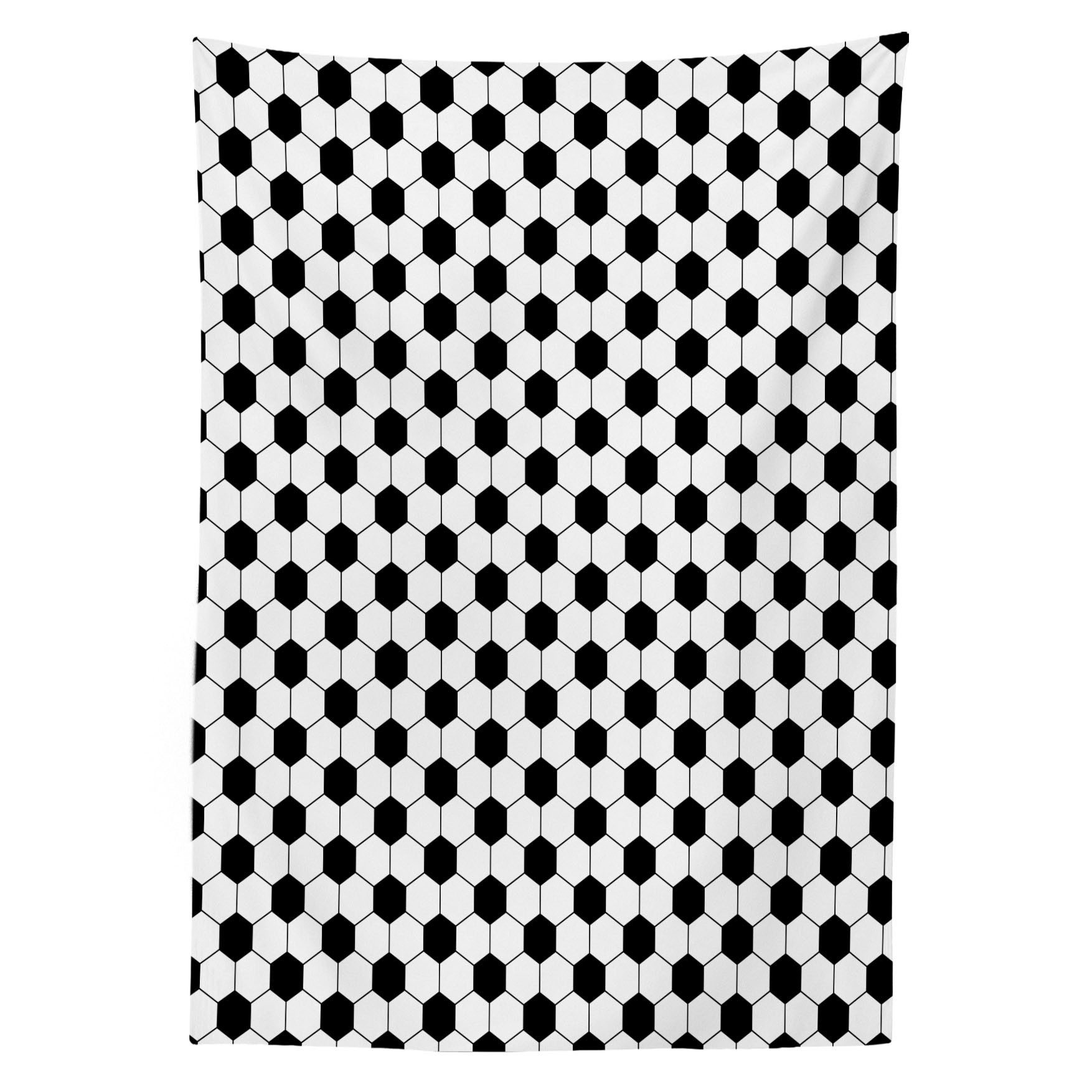 Abakuhaus Tischdecke Farbfest Waschbar Für den Außen Bereich geeignet Klare Farben, Fußball Abstrakt Ball Muster