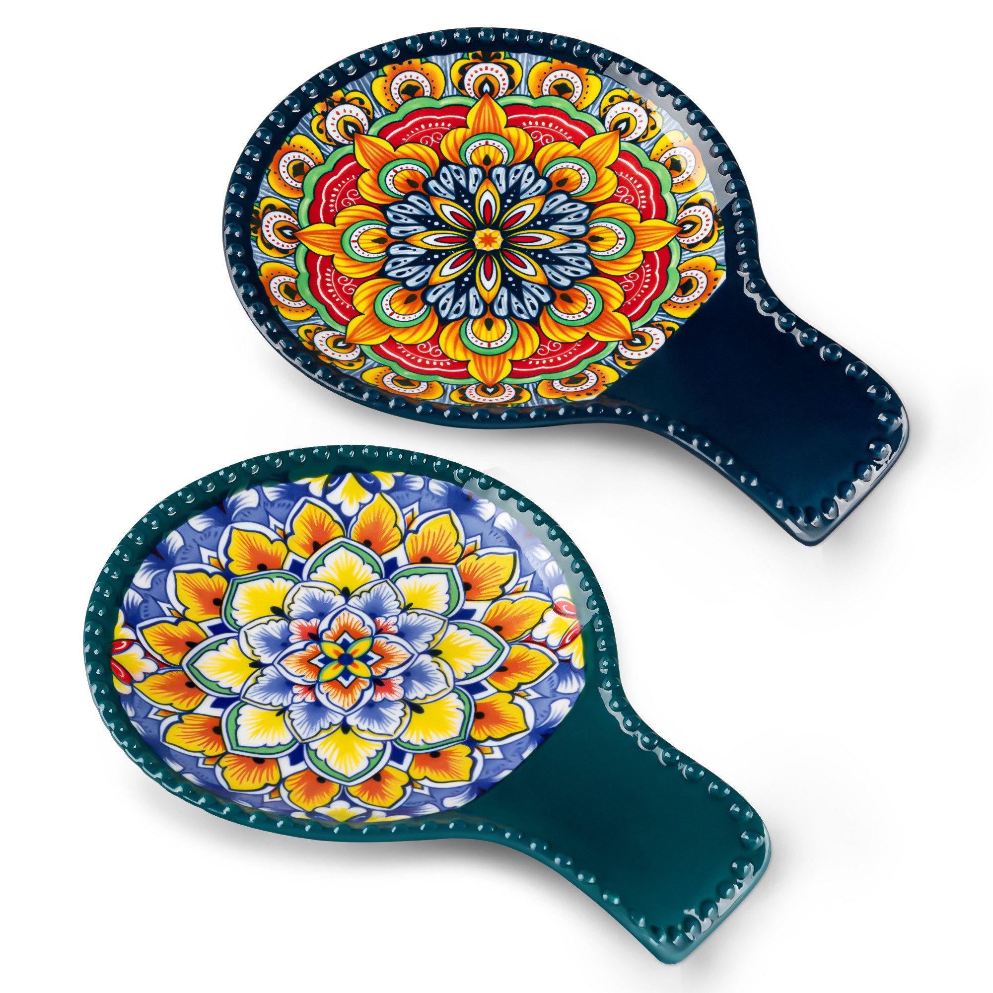 vancasso Kochlöffelhalter 2tlg Porzellan Set, Kochlöffelablage für Kochlöffel und Pfannenwender, (Set, 2-tlg)