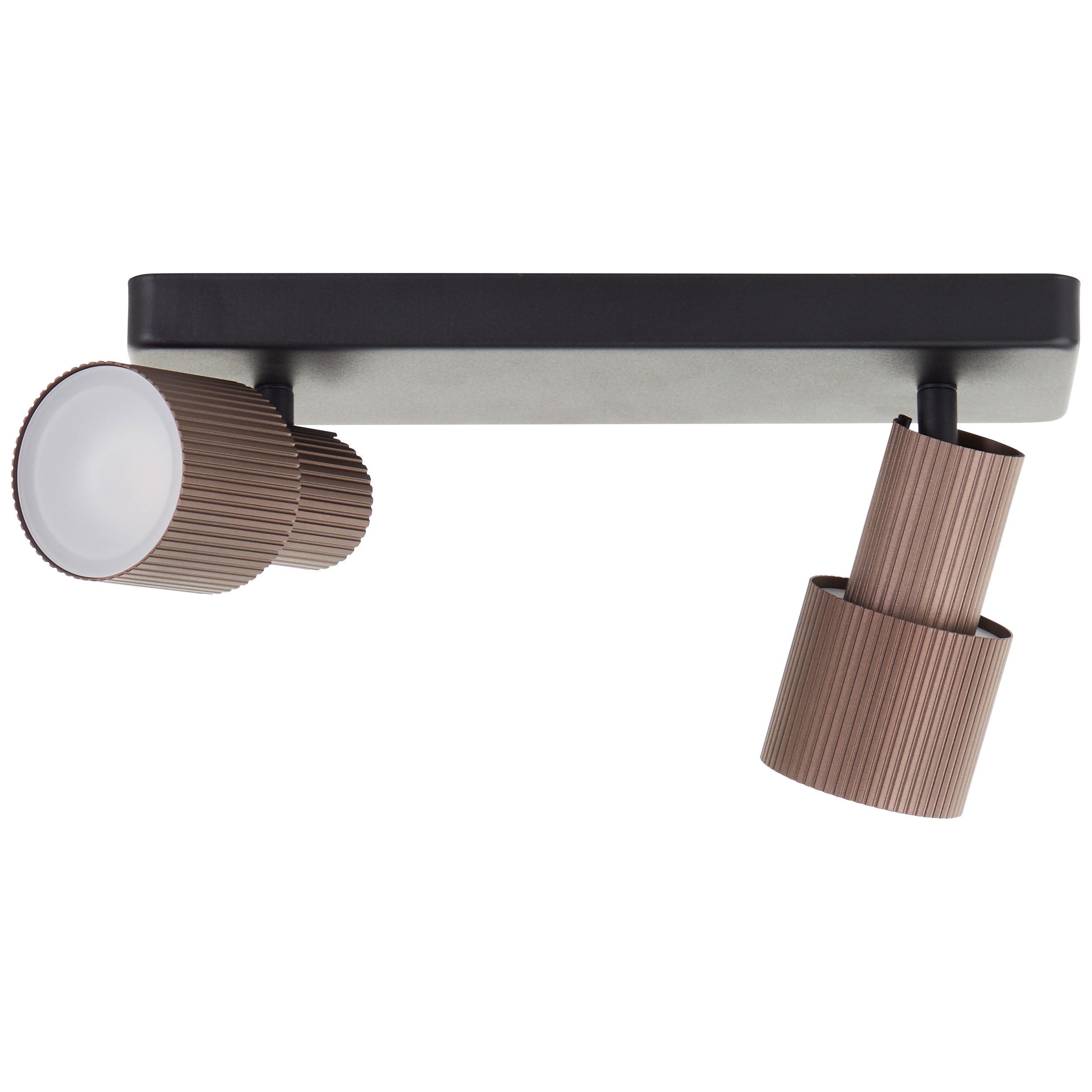 Brilliant Deckenstrahler Cadiz, LED wechselbar, Warmweiß, 350 lm, 3000K, dimmbar, schwenkbar, Aluminium
