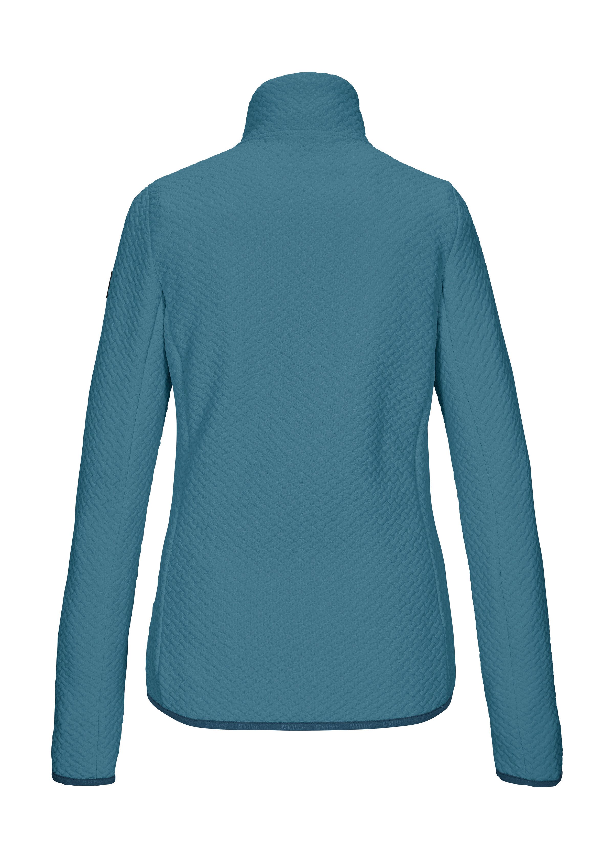 Killtec Strickjacke KOS 79 WMN FLX JCKT Powerstretchjacke mit Flechtmuster, 2-Wege-Stretch, Kinnschutz