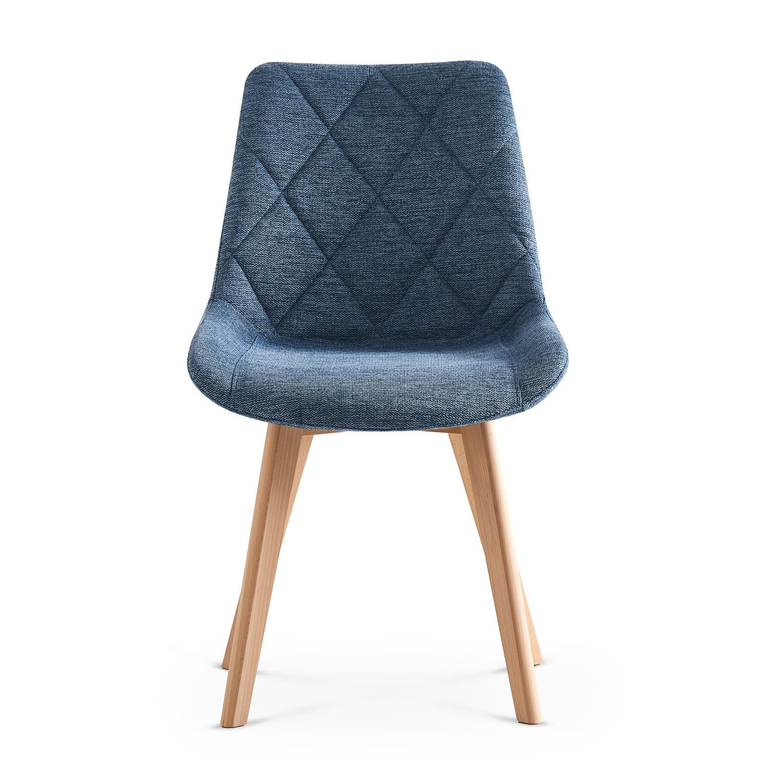 B&D home 4-Fußstuhl TANIA (2er Set, 2 St), Polster, Sitzschale, Holzbeine günstig online kaufen