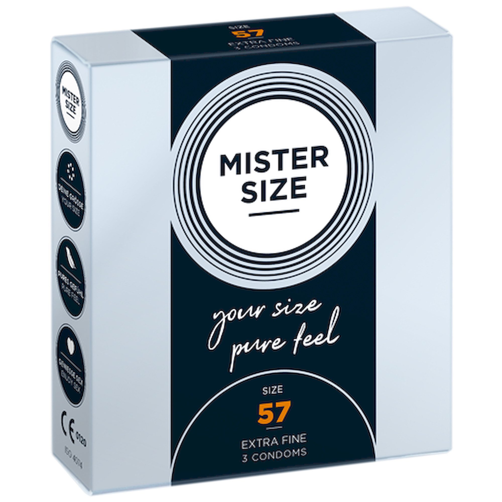 MISTER SIZE Kondome Mister Size Single: 57 (großzügig & bequem), 3 Kondome