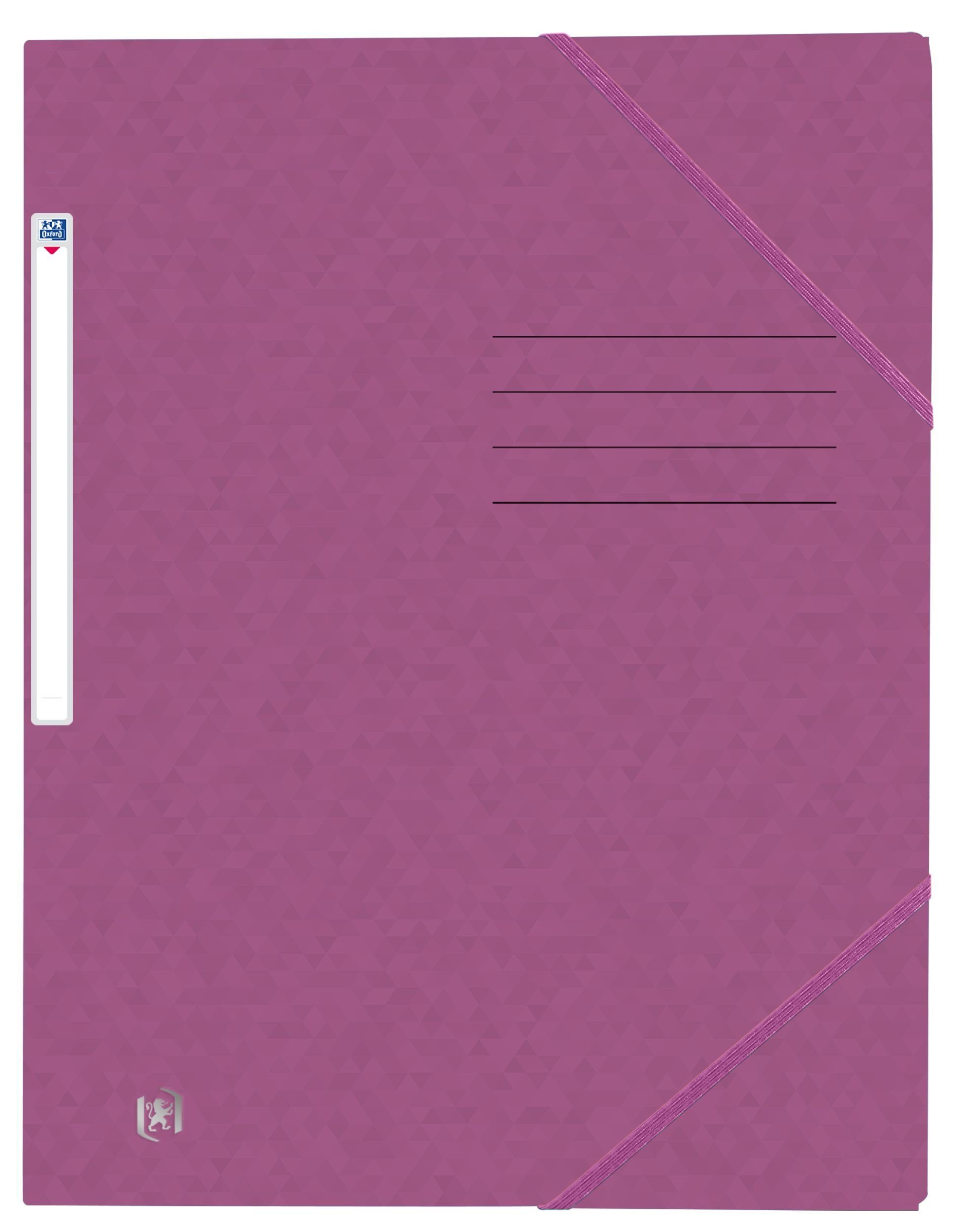 OXFORD Schreibmappe Oxford Eckspannermappe Top File+, DIN A4, violett