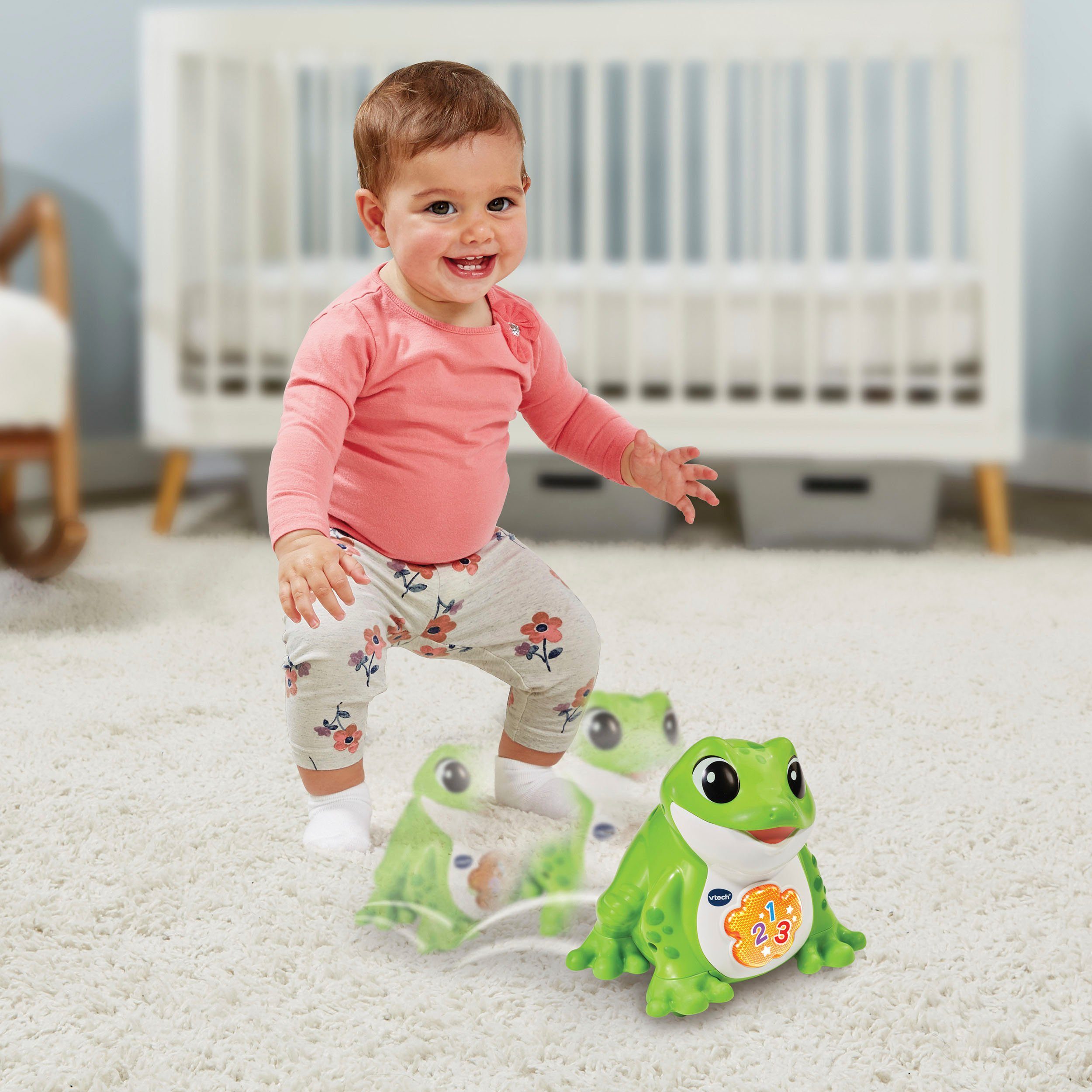 Vtech® Lernspielzeug Vtech Baby, Hüpfspaß-Frosch, mit Licht- und Soundeffekten