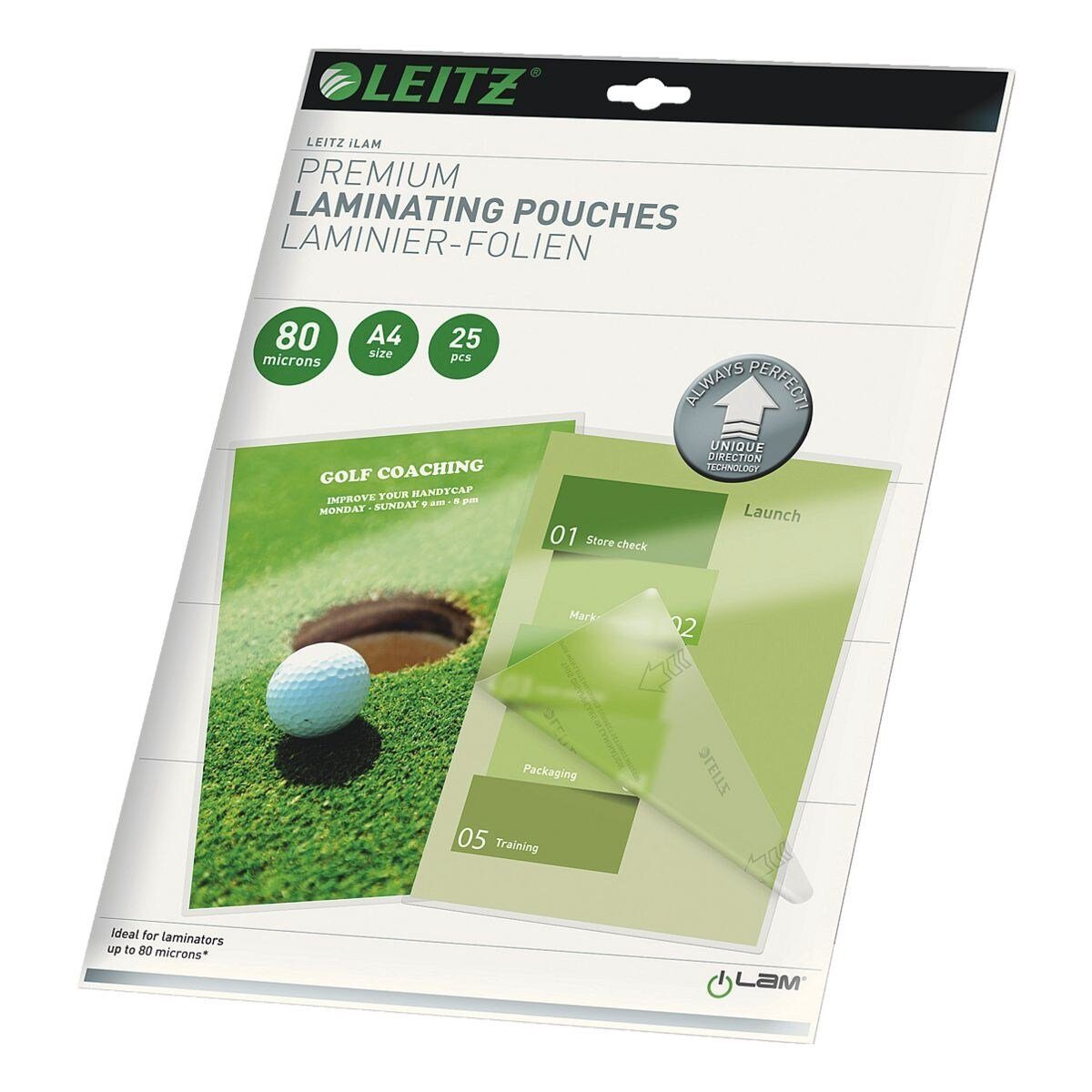 LEITZ Laminierfolie iLAM UDT, A4, 80 mic, glänzend
