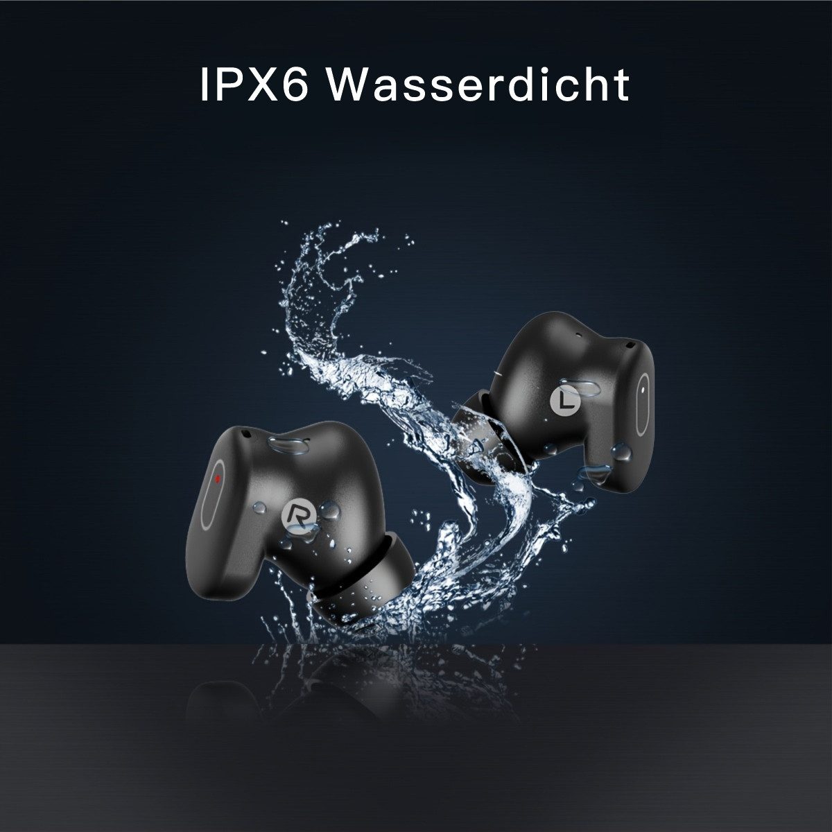 Onestyle TWS-VX-PRO mit ANC, IPX6-Wasserschutzklasse wireless In-Ear-Kopfhörer (Bluetooth, Active Noise Control (ANC)