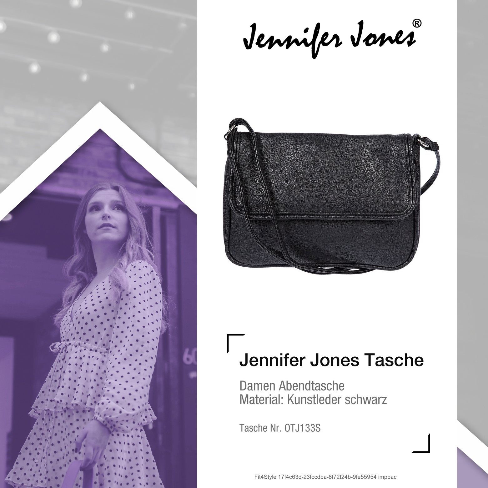 Jennifer Jones Umhängetasche Jennifer Jones Damen Abendtasche (Abendtasche) günstig online kaufen