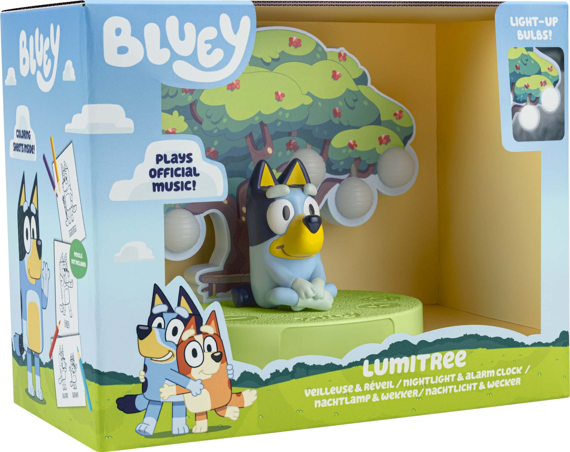 BigBen Kinderwecker Kids Wecker mit Nachtlicht Lumitree Bluey AU390186
