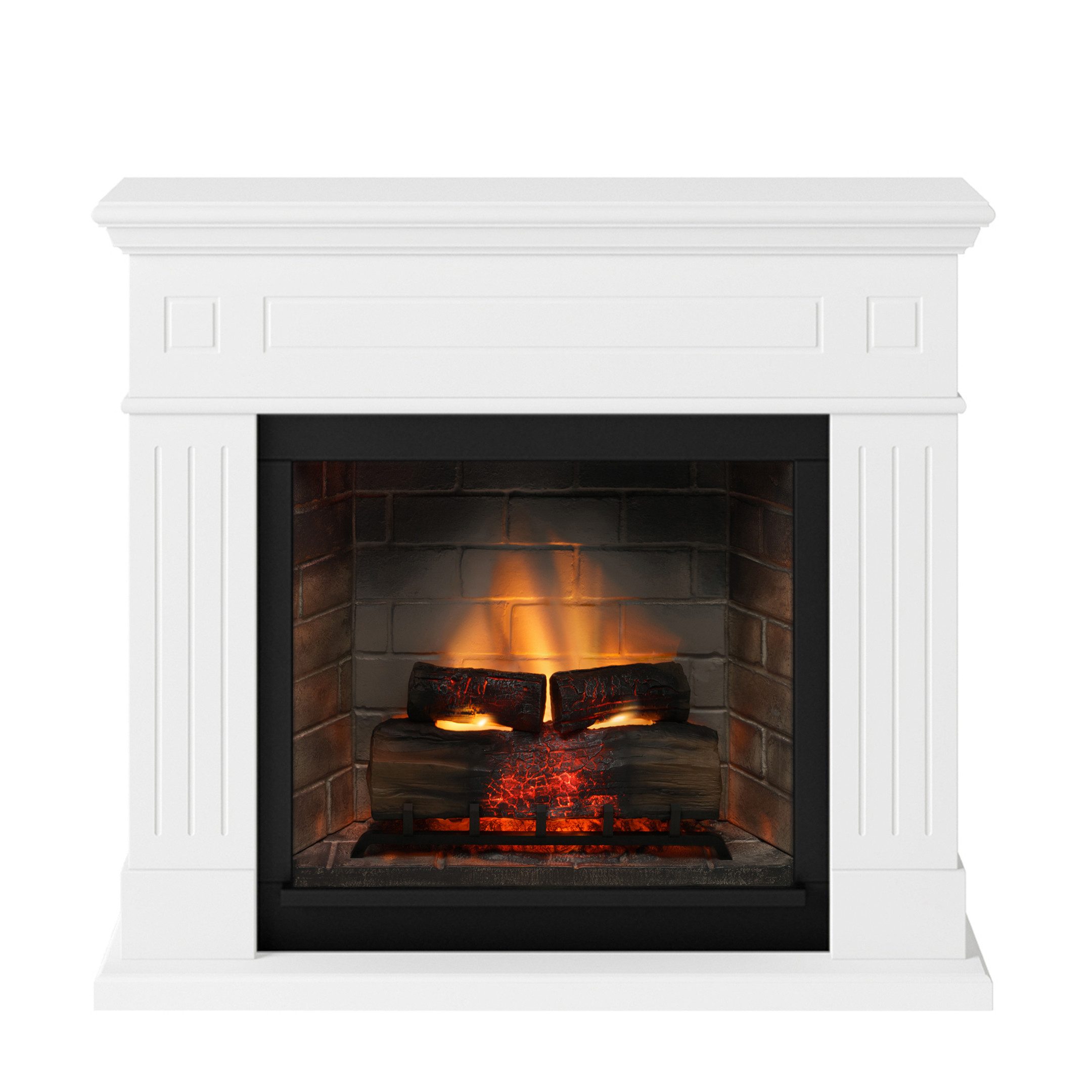 TAGU Elektrokamin TAGU Larsen Elektrokamin mit PowerFlame 2 Reinweiß