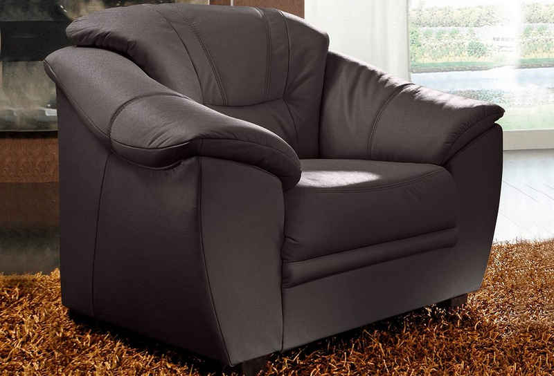 sit&more Sessel Savona, NaturLEDER®, inklusive komfortablem Federkern