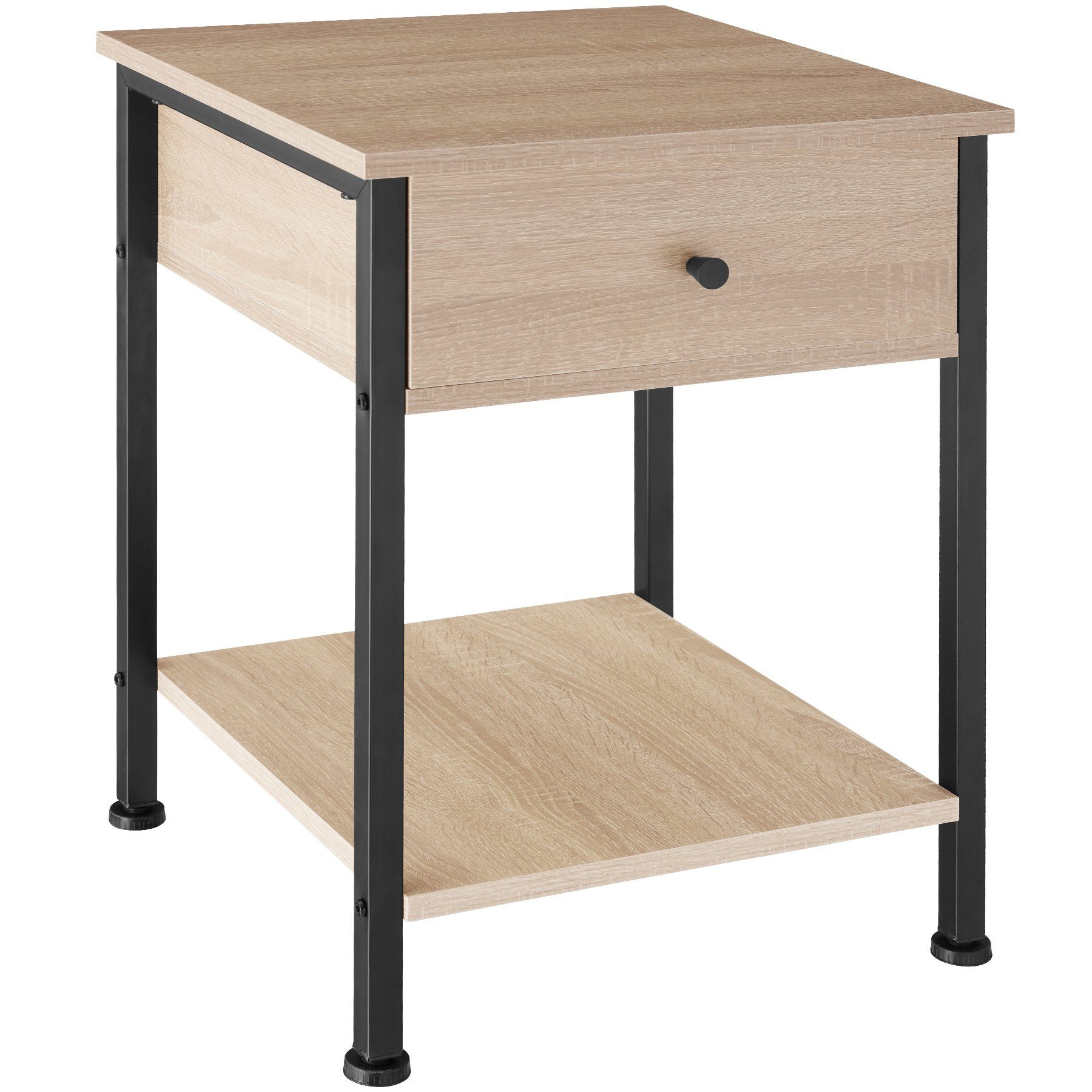 tectake Nachttisch Beistelltisch Bradford 40x40x55,5cm (1-St., günstig online kaufen