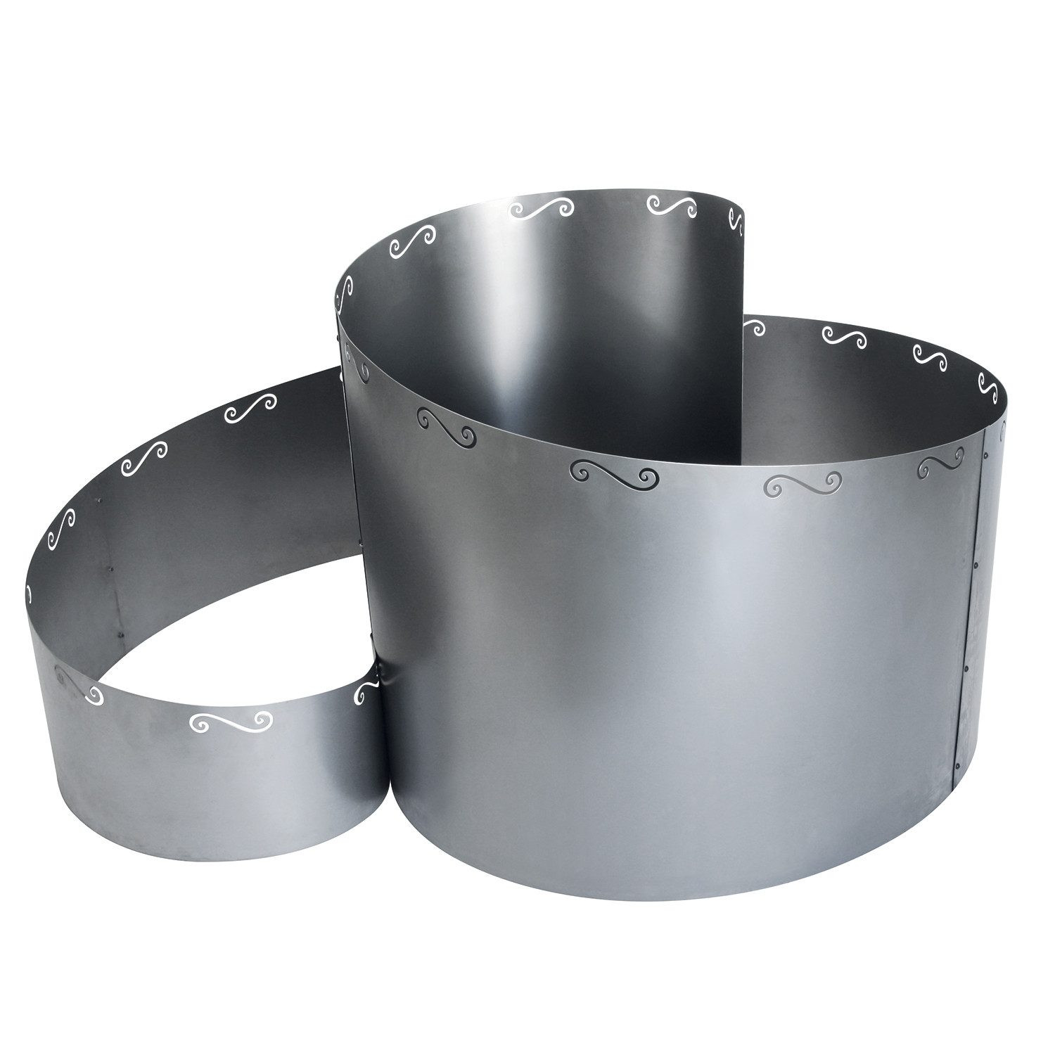 Bellissa Kräuterspirale Kräuterspirale Zink 130x140x80cm Kräuterschnecke Hochbeet Pflanzring