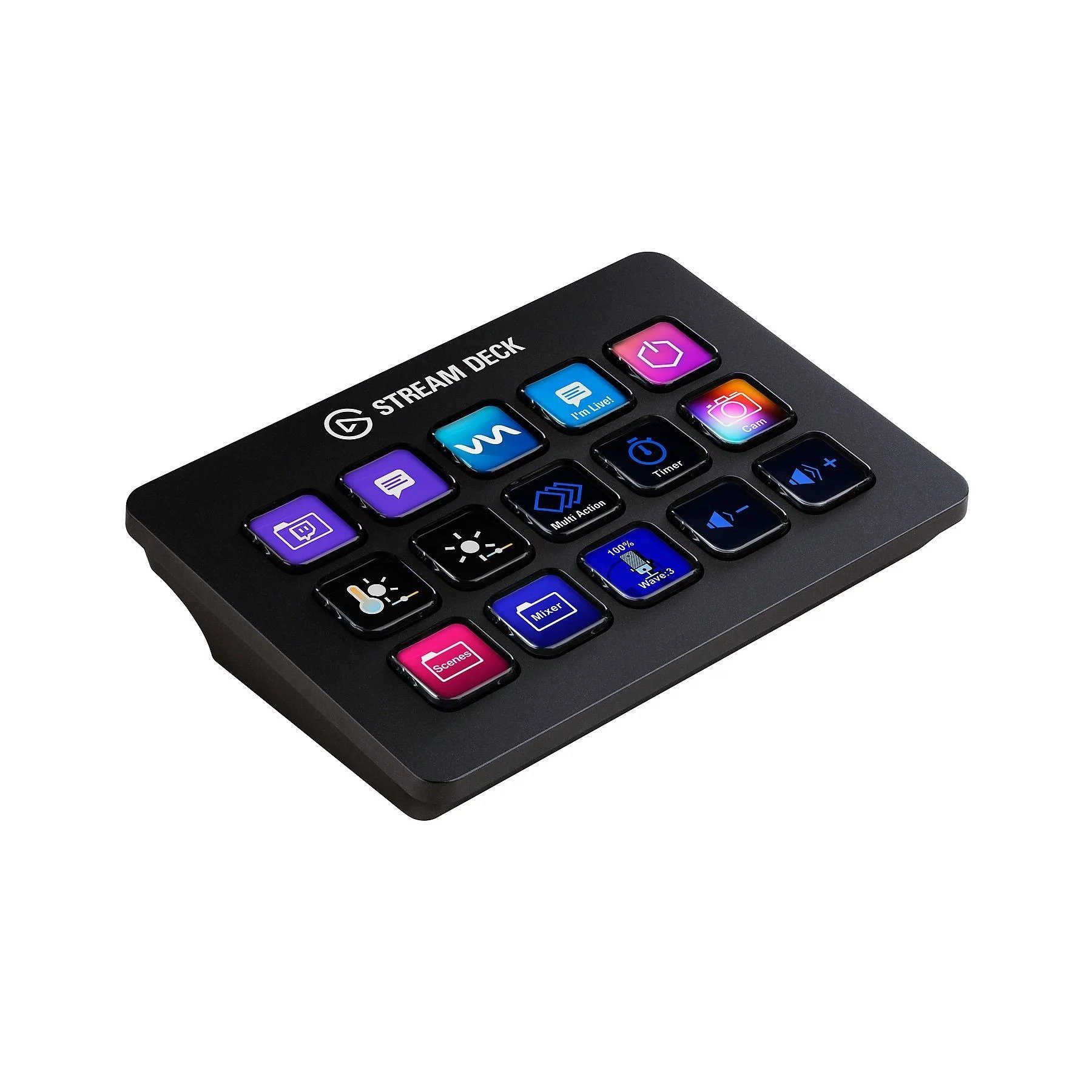 Elgato Streaming-Box Stream Deck MK.2 PC Studio Controller OBS Twitch Youtube, 15 anpassbare LCD-Tasten