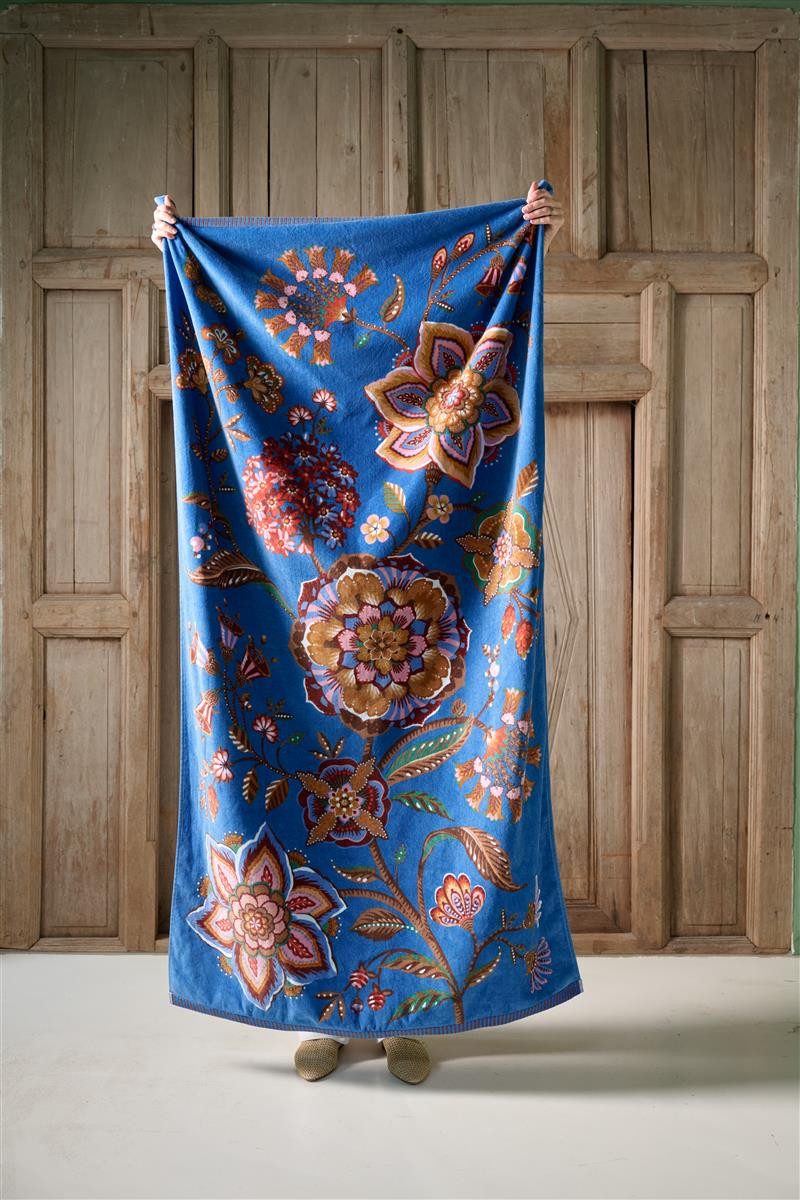 PiP Studio Handtücher Viva la Vida blau Badetuch 100x180cm (1 Stück), 100% Baumwolle (329677)