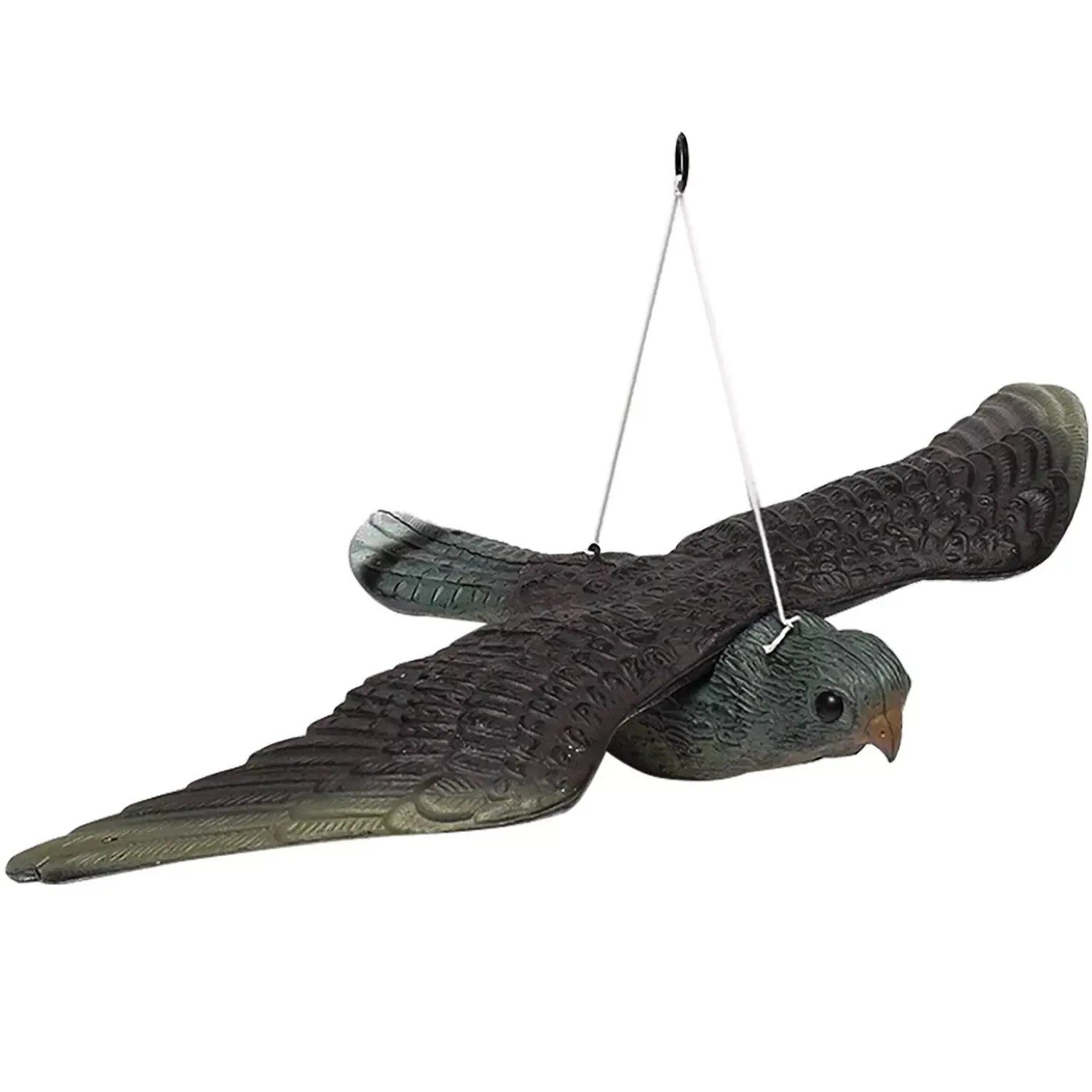 Repest Tierabwehr-Attrappe Vogelabwehr Falkenimitation, (Spar-Set, 1-St., 51x34x8 cm windbeweglich), Realistische Falkenoptik, wetterfest, beweglich