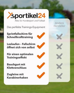 SPORTIKEL24 Trainingshilfe Sprintfallschirm für Schnellkrafttraining (Speed Chute)
