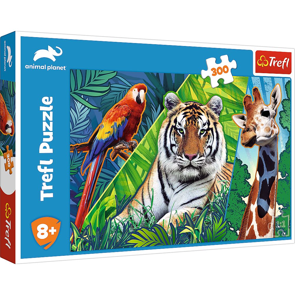 Trefl Puzzle Trefl 23007 Animal Planet hübsche Tiere Puzzle, 300 Puzzleteile, Made in Europe