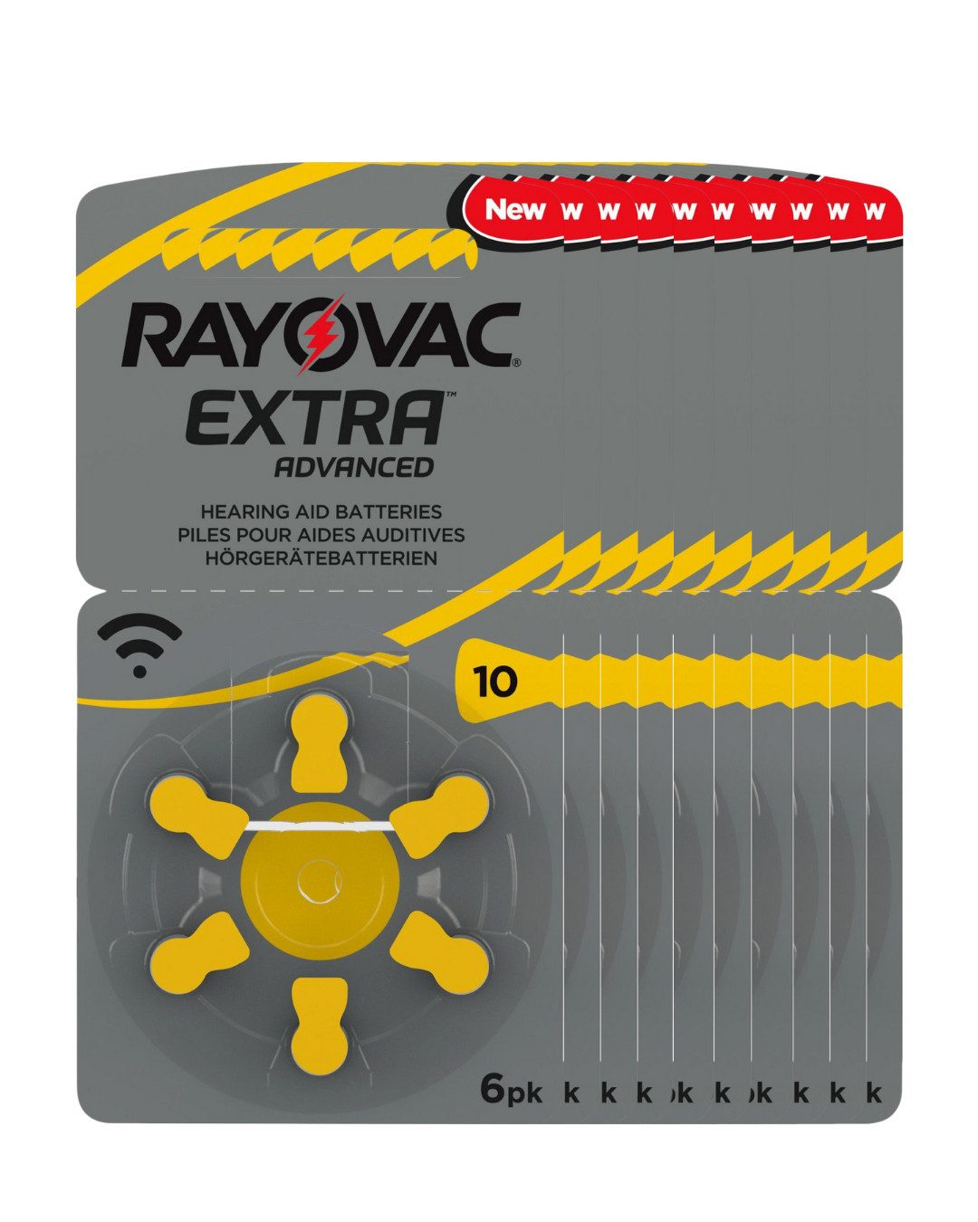 RAYOVAC 10x Rayovac Hörgerätebatterie Zinc Air, 10, 1.4V Extra Advanced Batterie