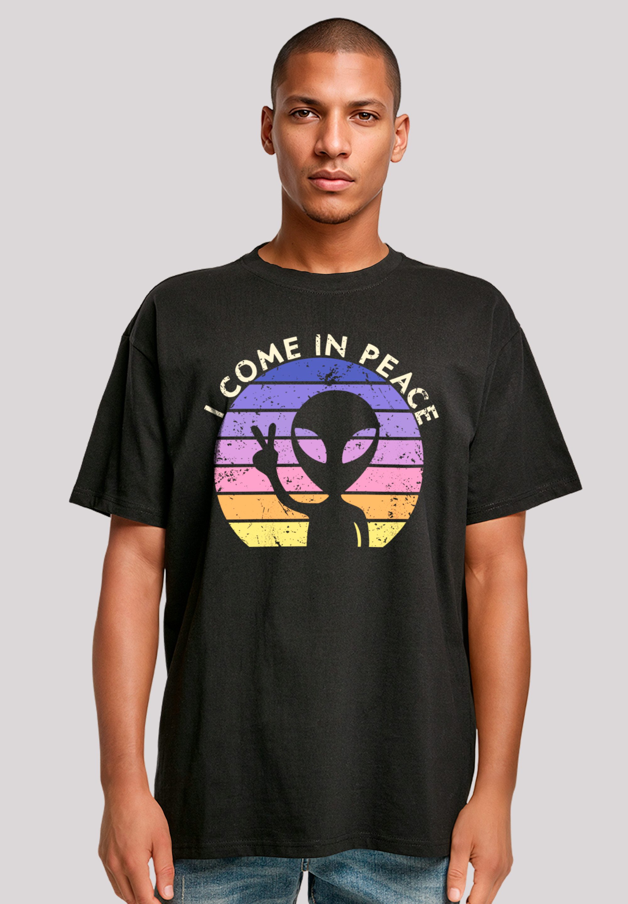 F4NT4STIC T-Shirt Alien Peace Sunset Premium günstig online kaufen