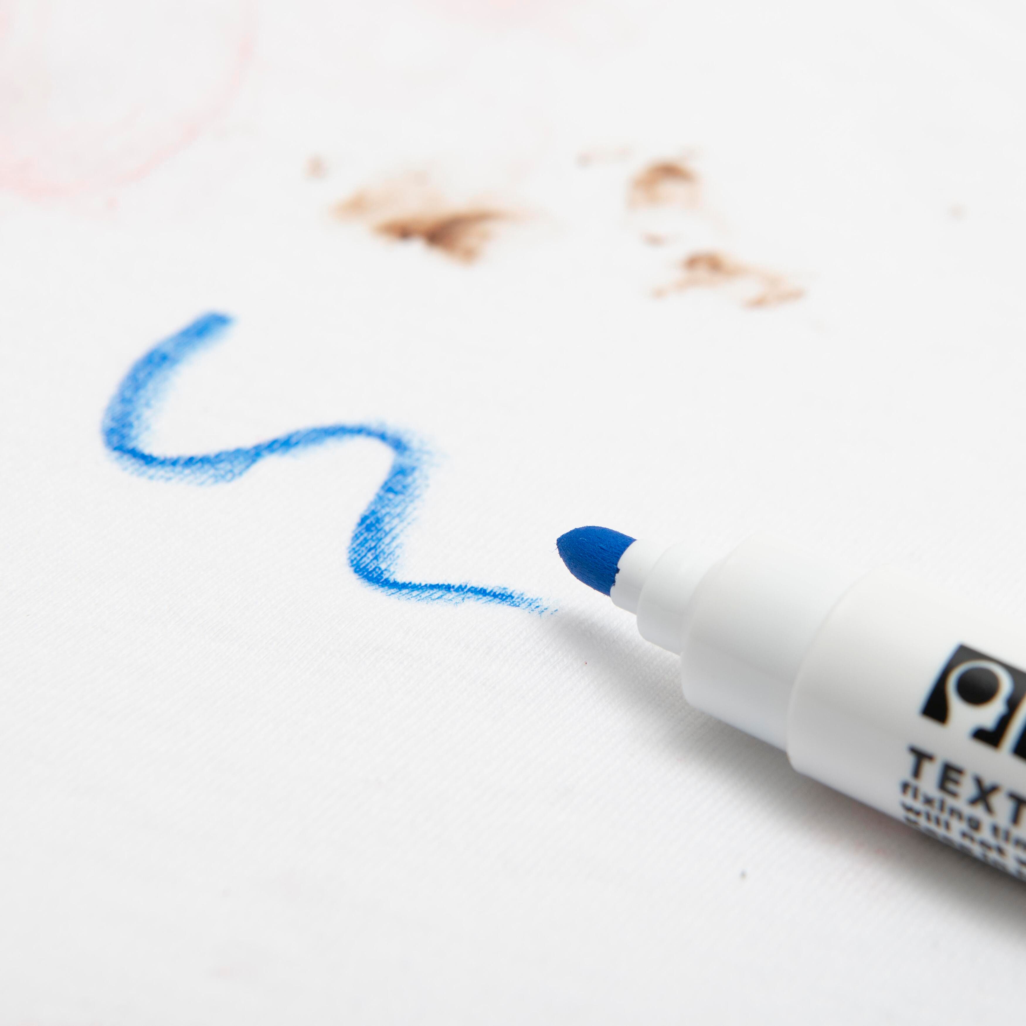 Betzold Textilmarker Stoffmalstifte 12er Set - Textilstifte zum Bemalen von Stoff